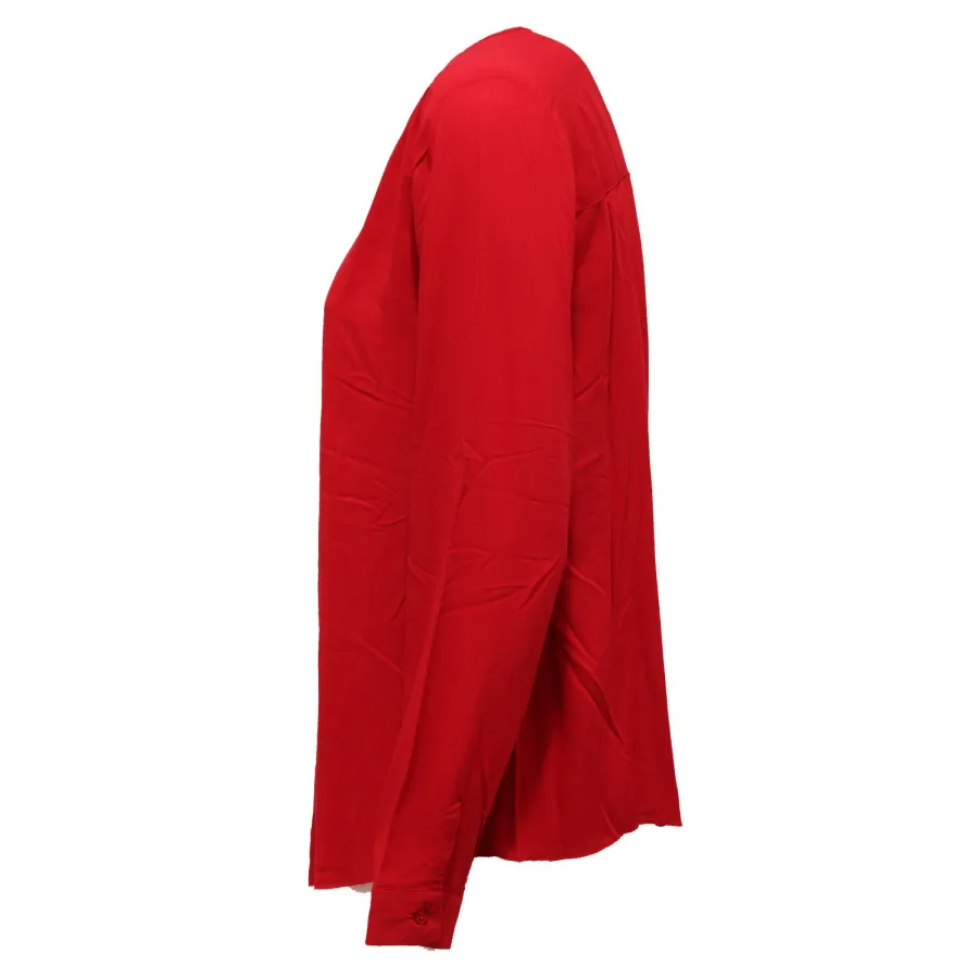 0919K   camicia donna SUN 68 red round neck shirt woman