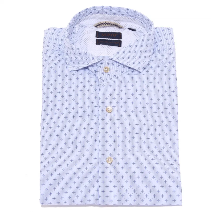 1779X camicia uomo AT.P.CO light blue/blue cotton shirt man