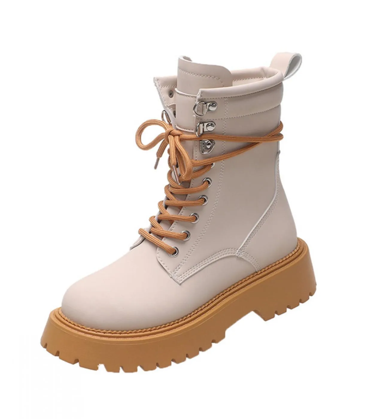 2022 Ins Hot Western Stivali in vera pelle Patchwork elasticizzato Punta tonda Spessa tacco medio Slip On Platform Leisure Ankle