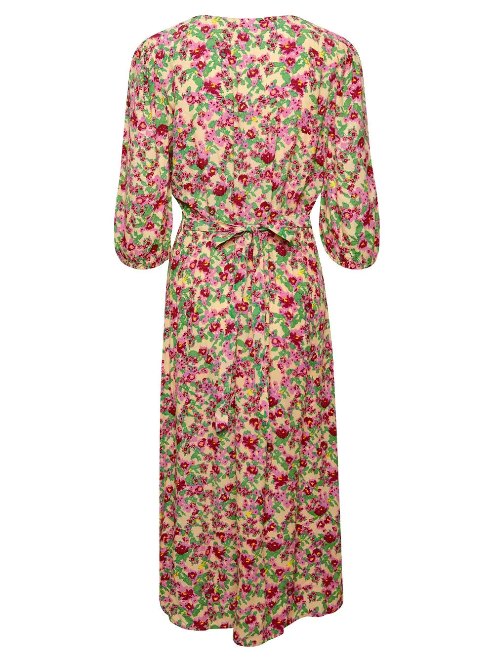 Abito donna multicolore con bottoni