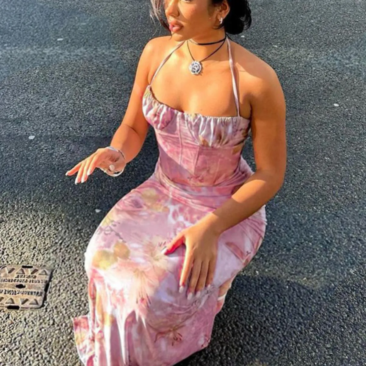 Abito lungo elegante da donna