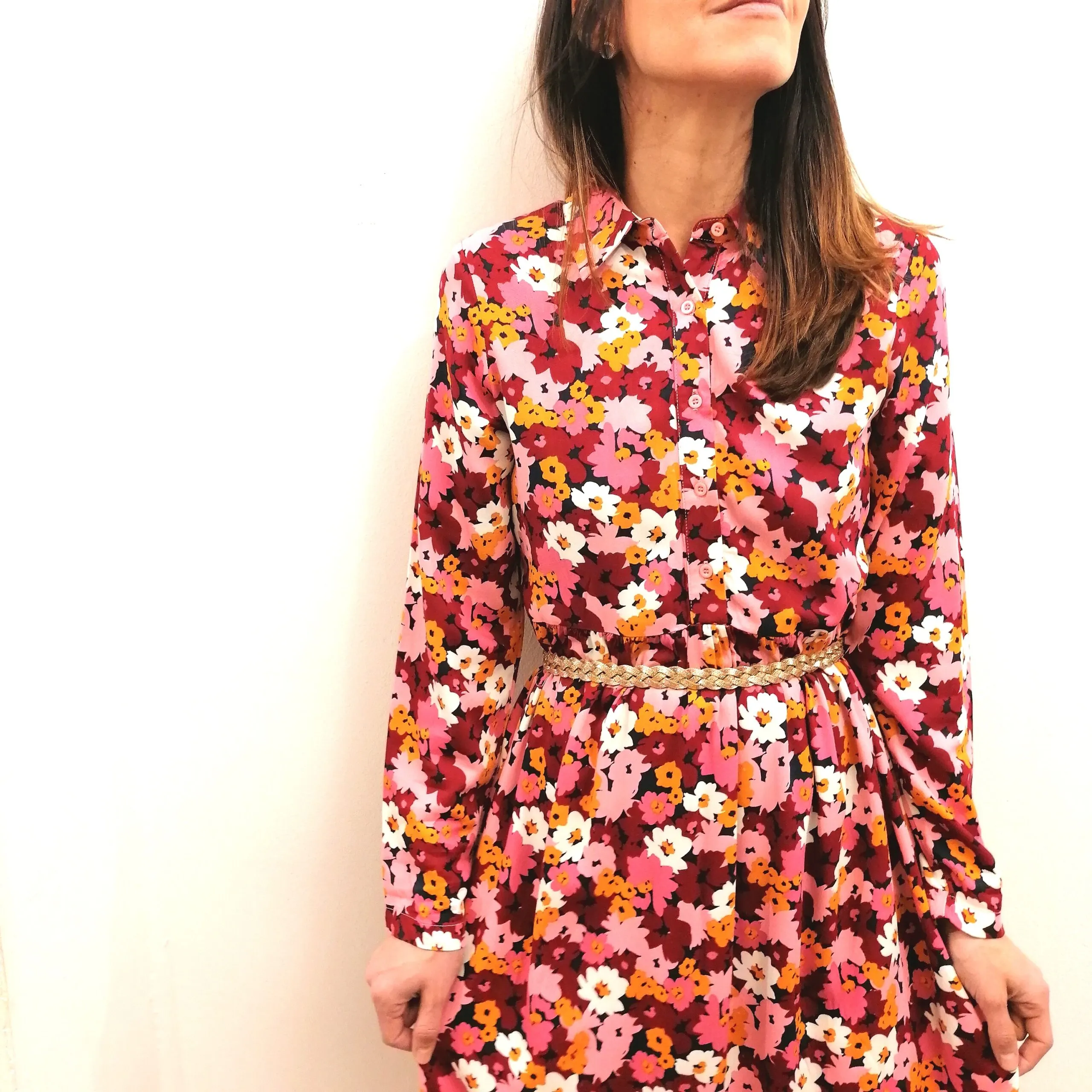 Abito Midi stampa floreale vintage Compania Fantastica