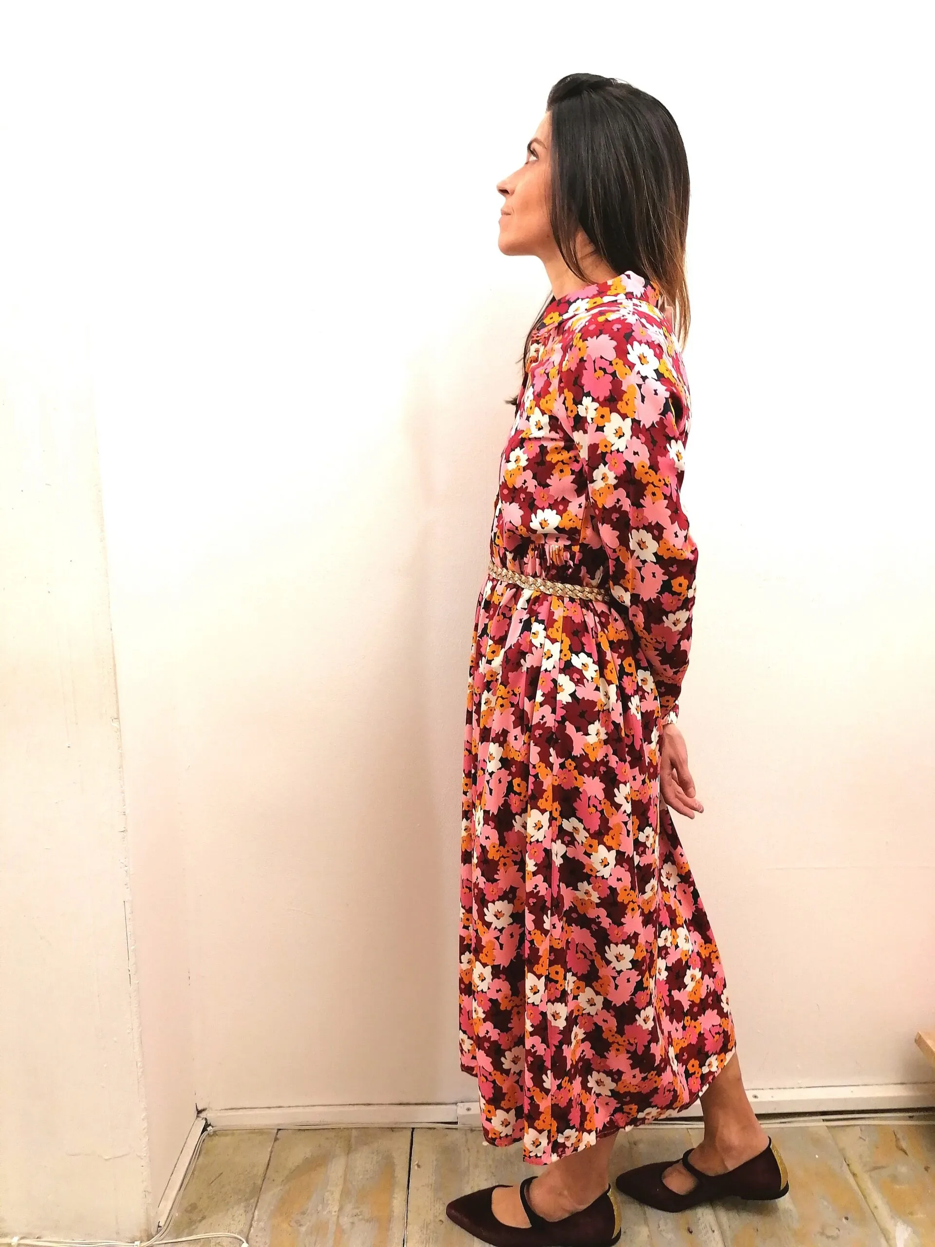 Abito Midi stampa floreale vintage Compania Fantastica