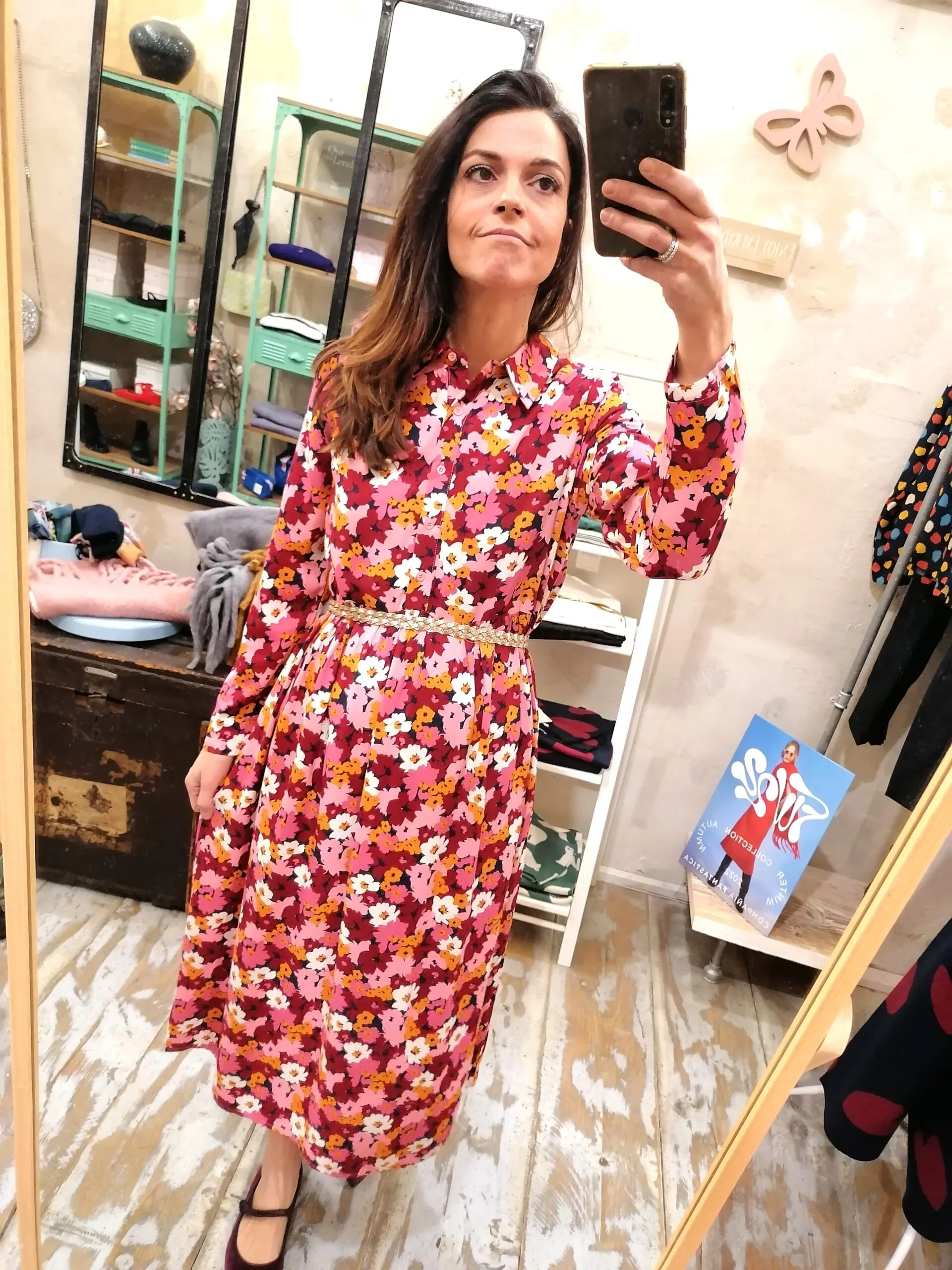 Abito Midi stampa floreale vintage Compania Fantastica