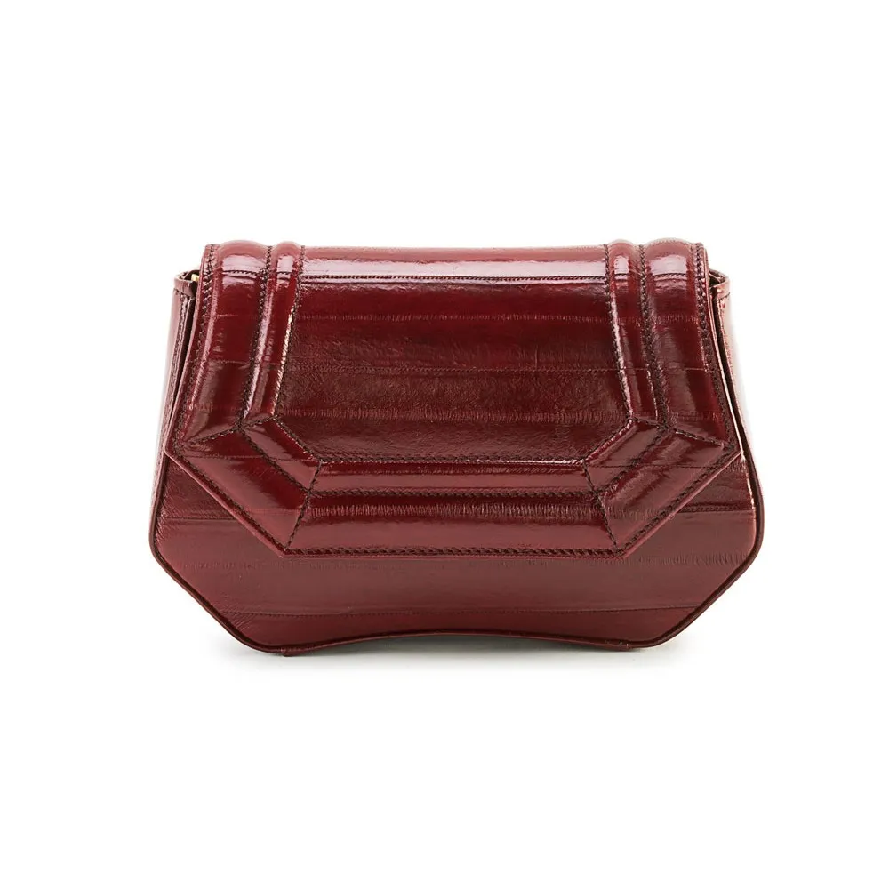 Aleksandra Badura - Etoile Mini Bag - Borsa a Tracolla in Anguilla - Marsala - Borsa in Pelle di Alta Qualità Luxury
