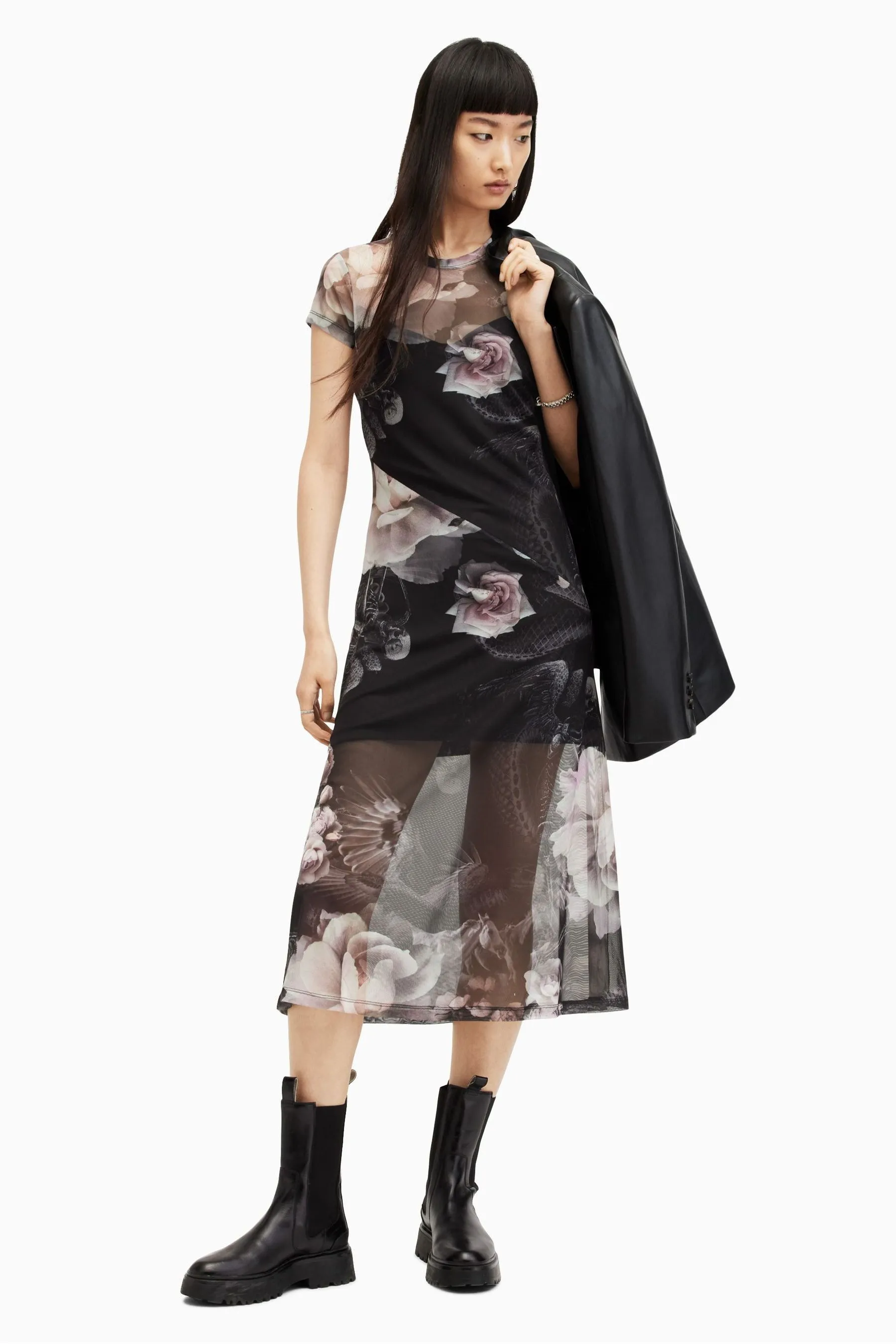 AllSaints - Hanna Valley - Abito Manica corta
