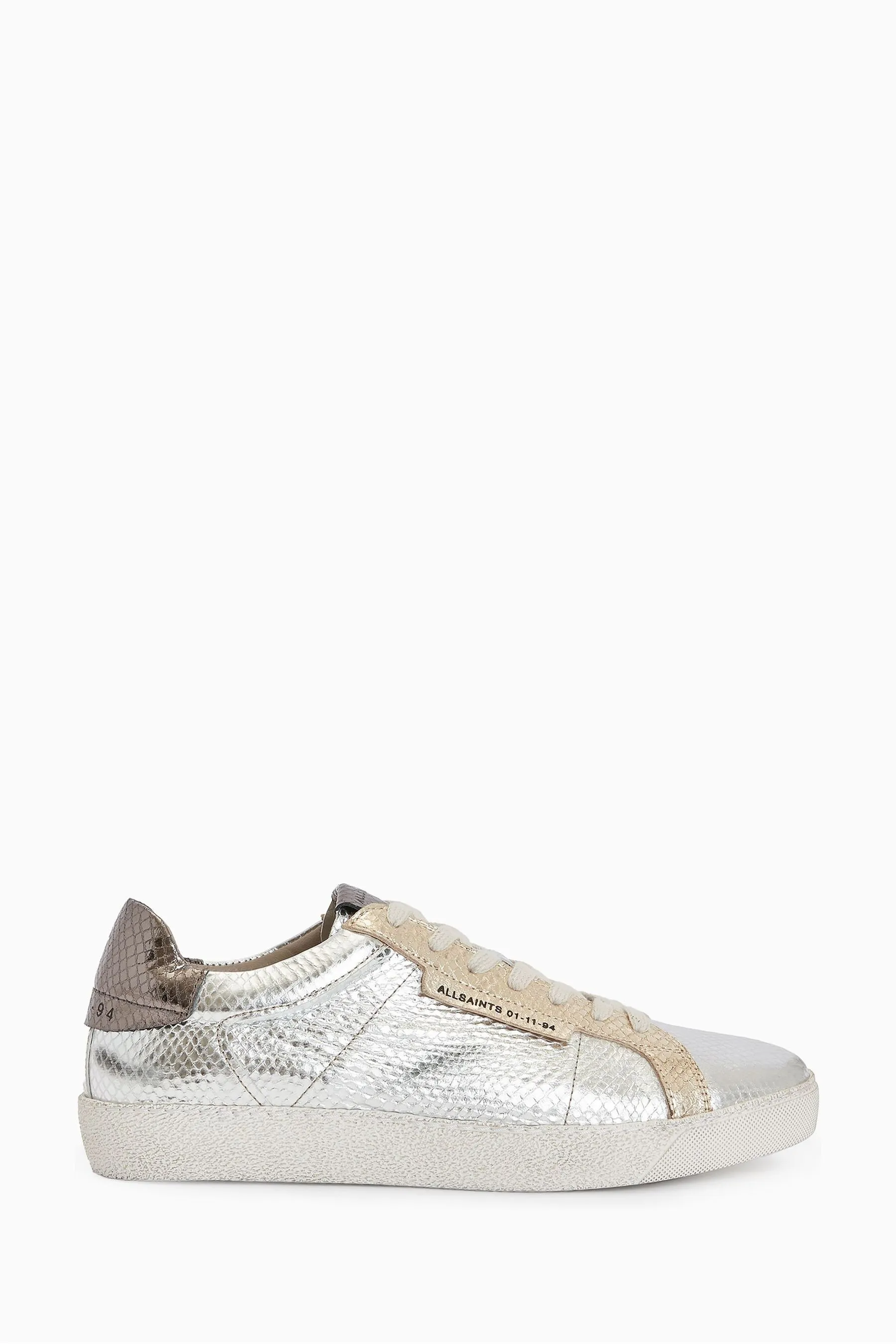 AllSaints - Scarpe da ginnastica Dettagli metallizzati velato