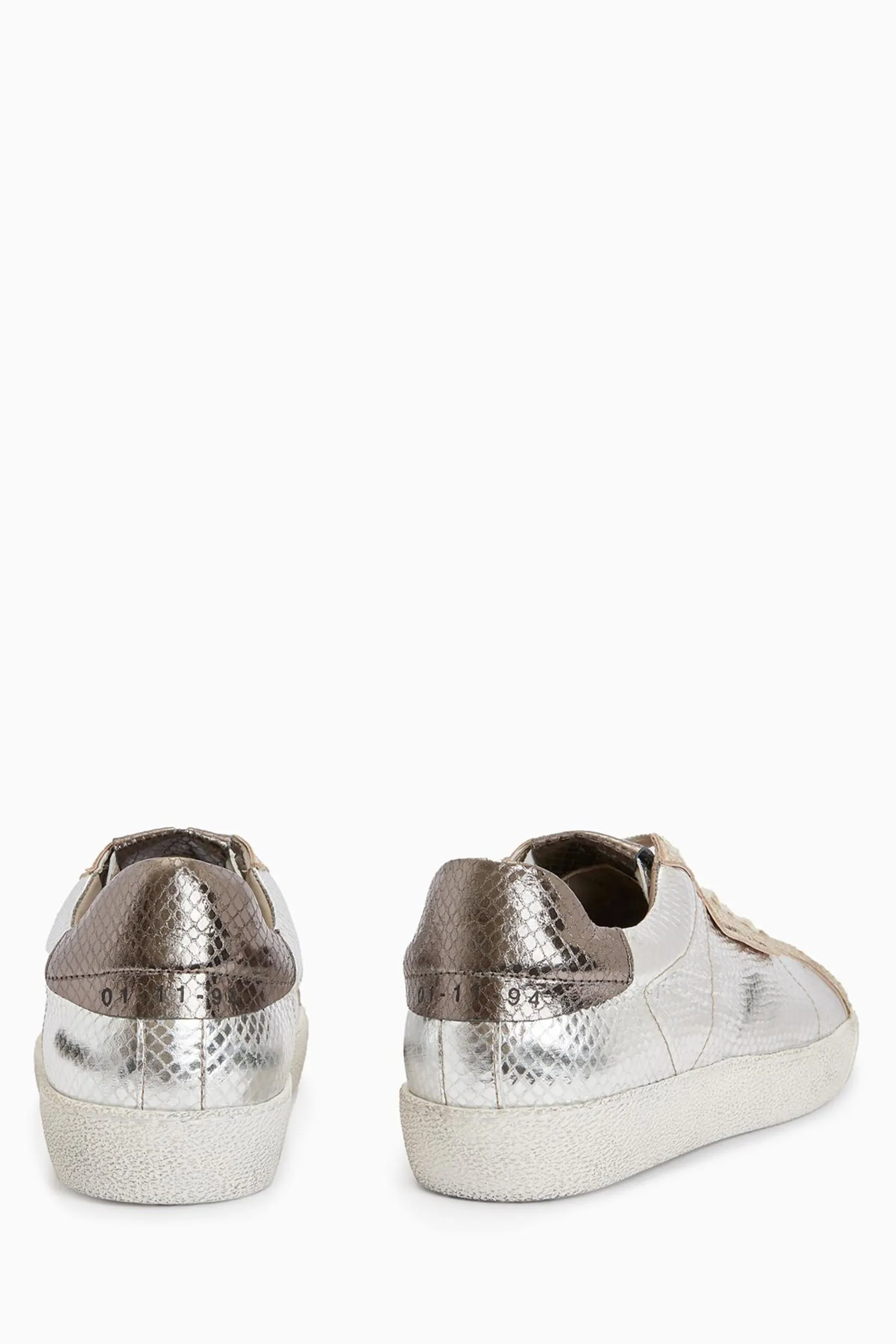 AllSaints - Scarpe da ginnastica Dettagli metallizzati velato