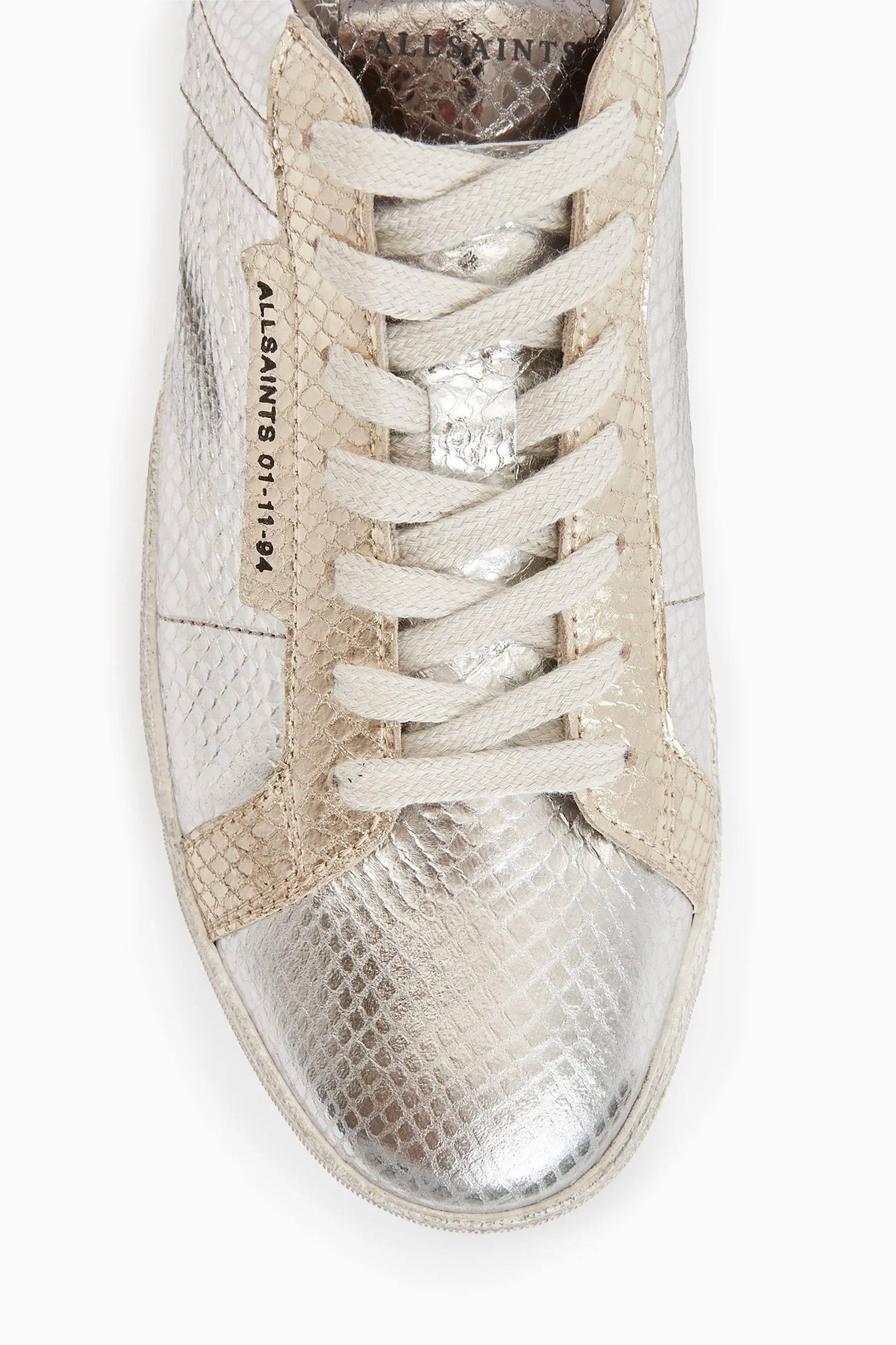AllSaints - Scarpe da ginnastica Dettagli metallizzati velato
