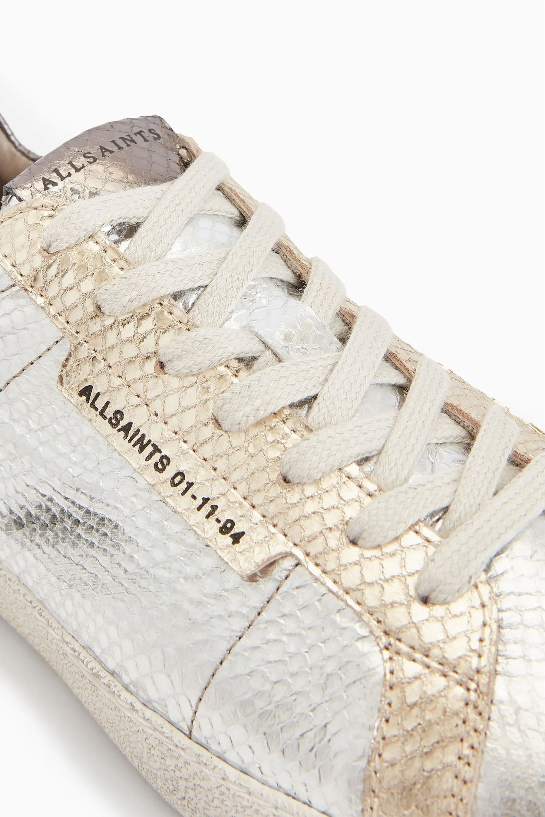 AllSaints - Scarpe da ginnastica Dettagli metallizzati velato
