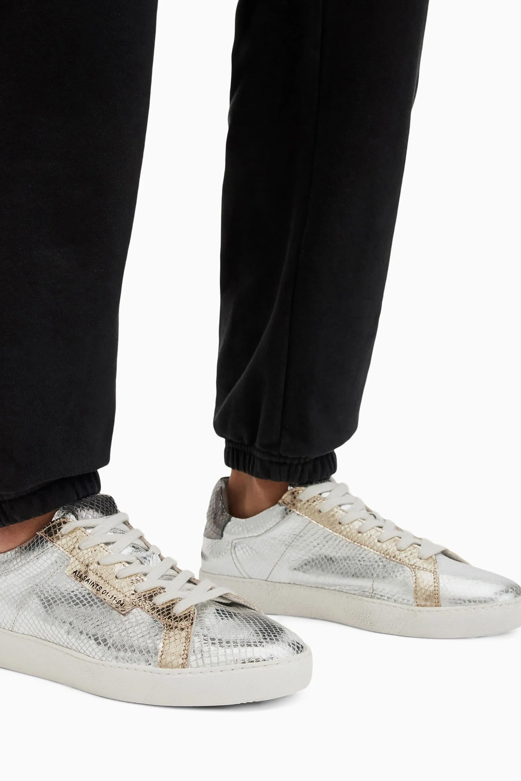 AllSaints - Scarpe da ginnastica Dettagli metallizzati velato
