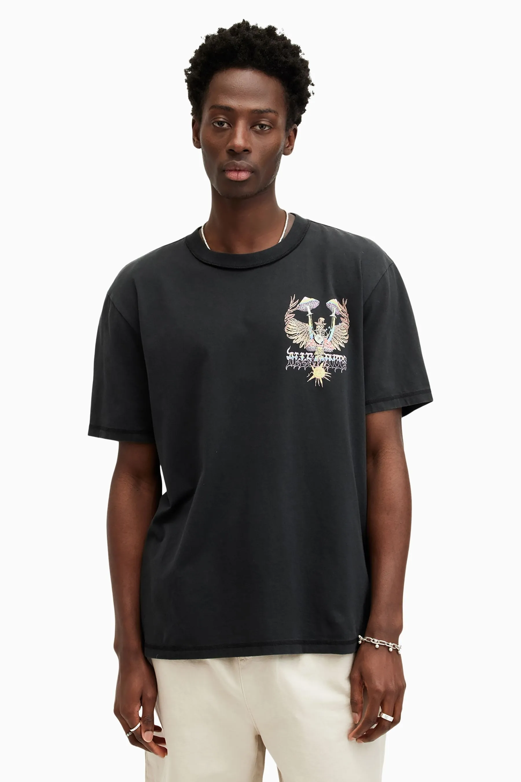 AllSaints - Strummer - T-shirt girocollo a maniche corte