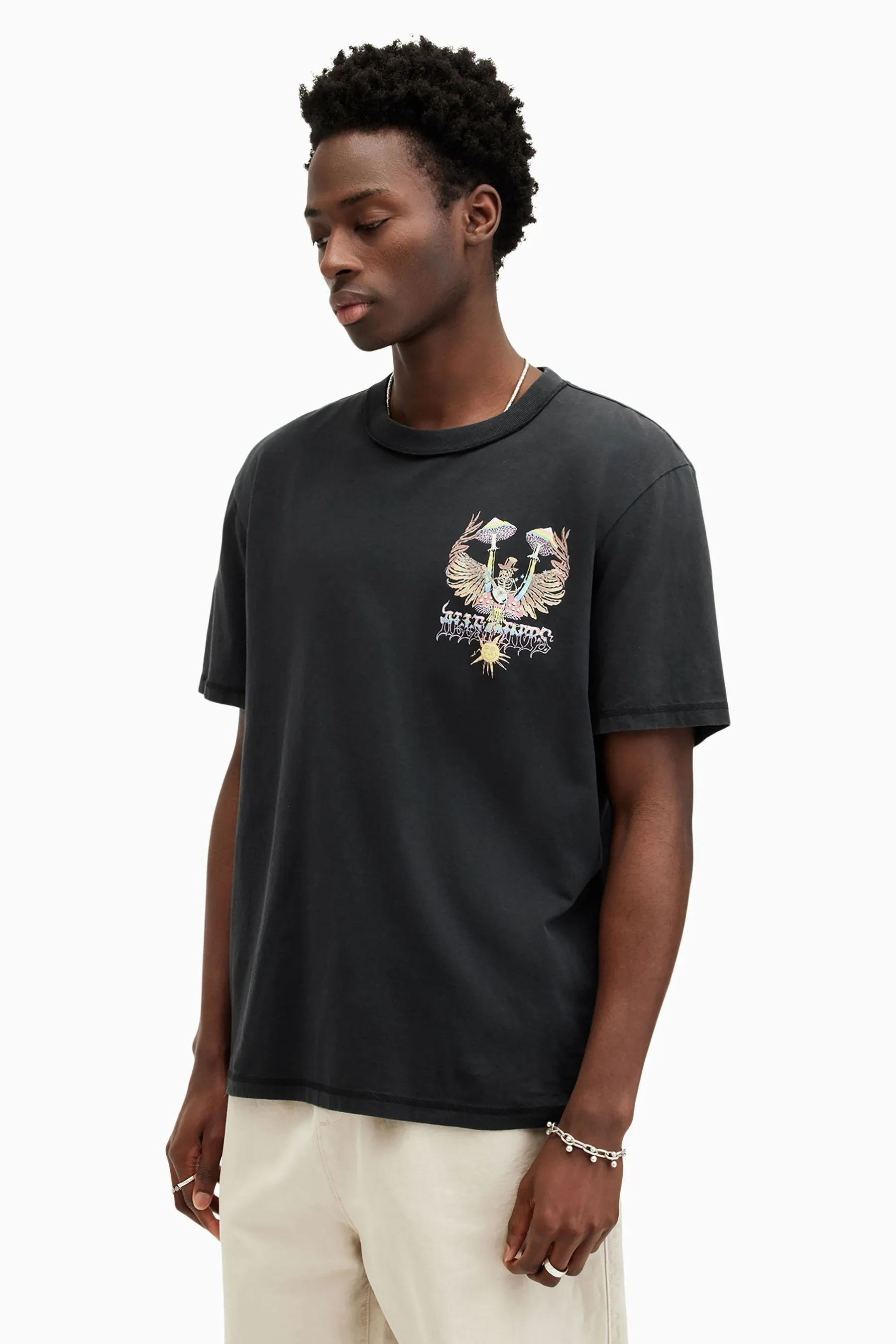 AllSaints - Strummer - T-shirt girocollo a maniche corte