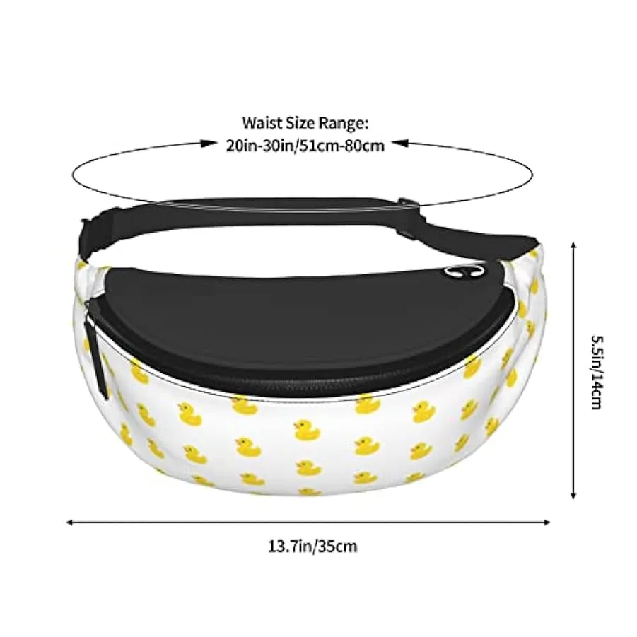 Anatra di gomma gialla marsupio unisex marsupio marsupio marsupio marsupio con cinturino regolabile marsupio da trekking per via