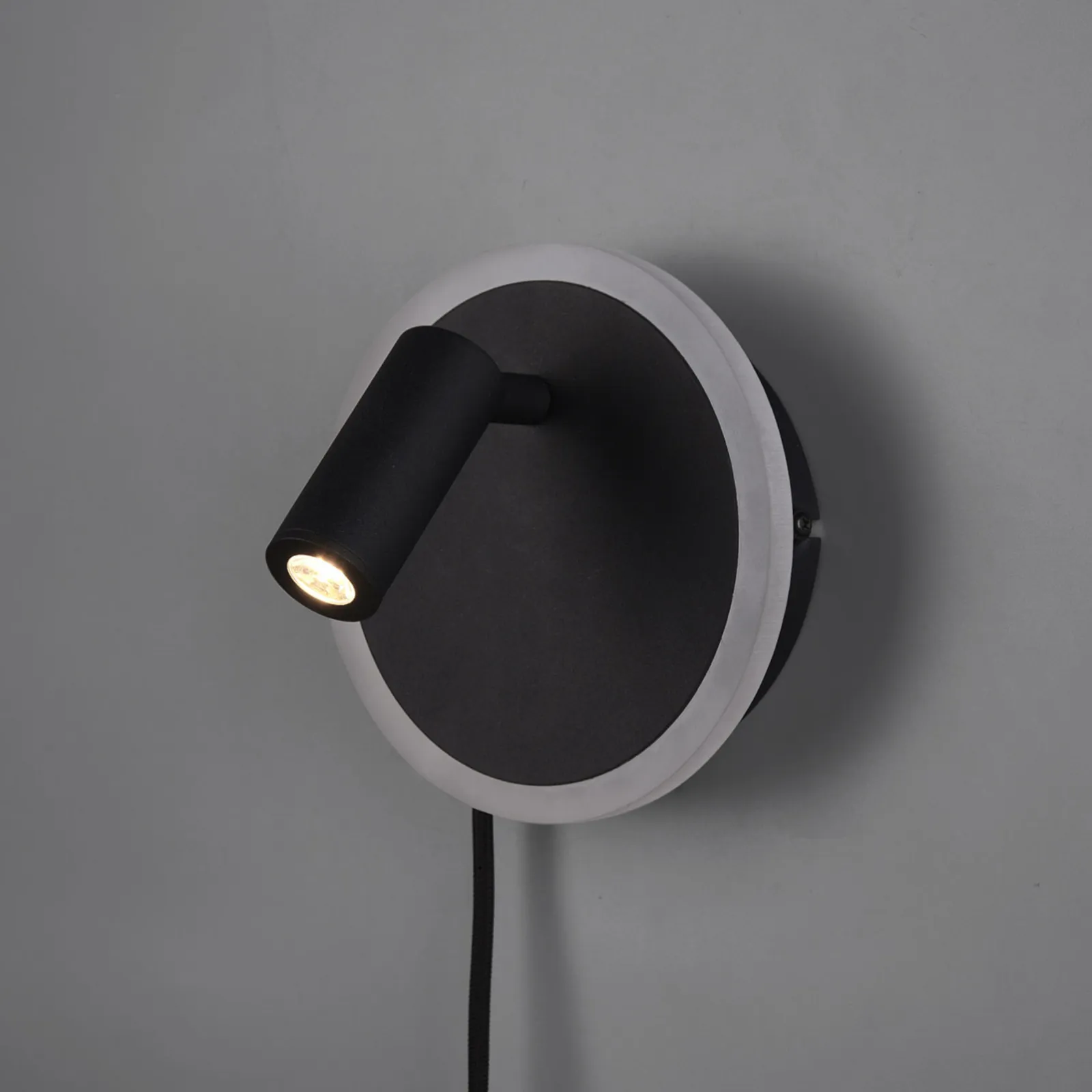 Applique LED Jordan, 2 luci, nero