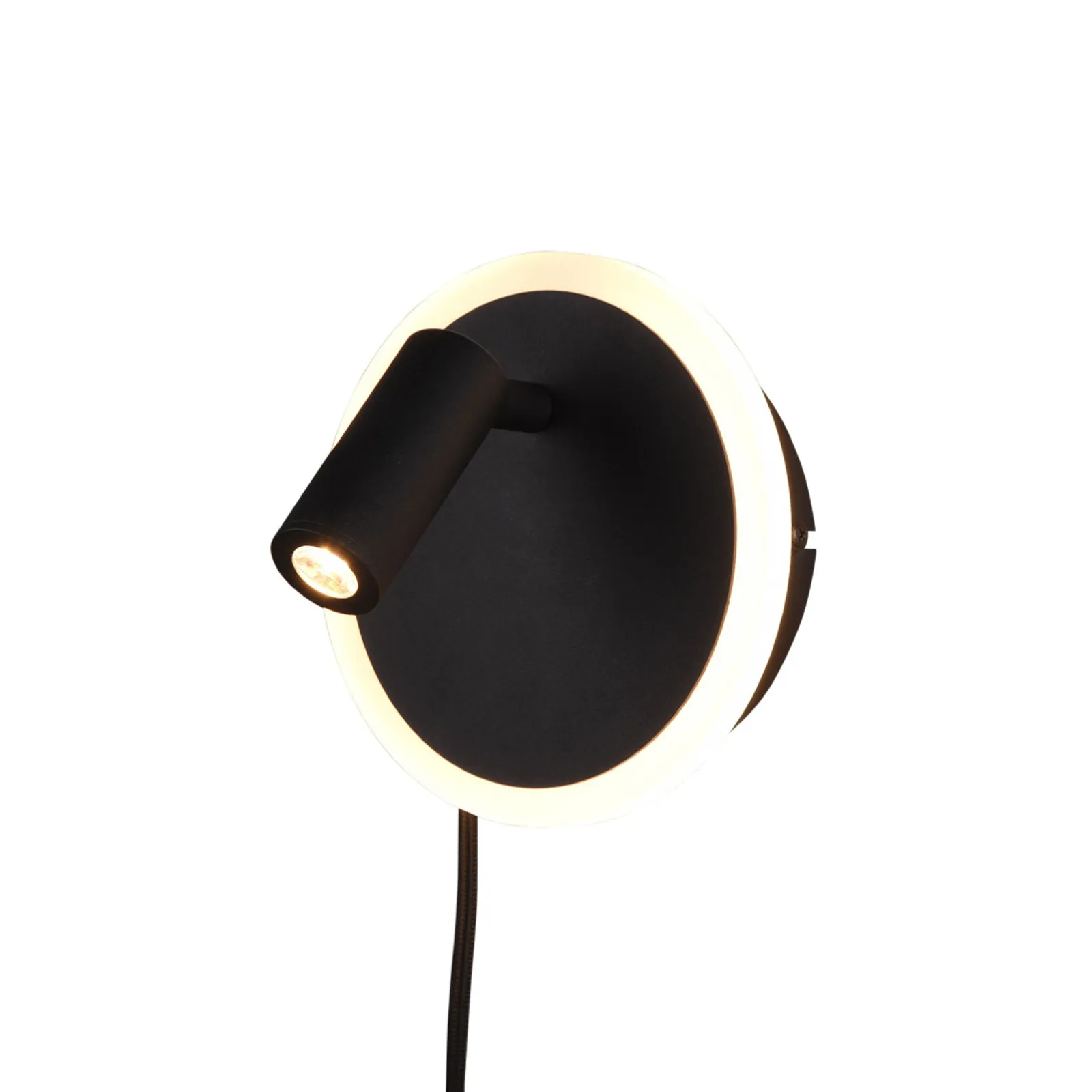 Applique LED Jordan, 2 luci, nero