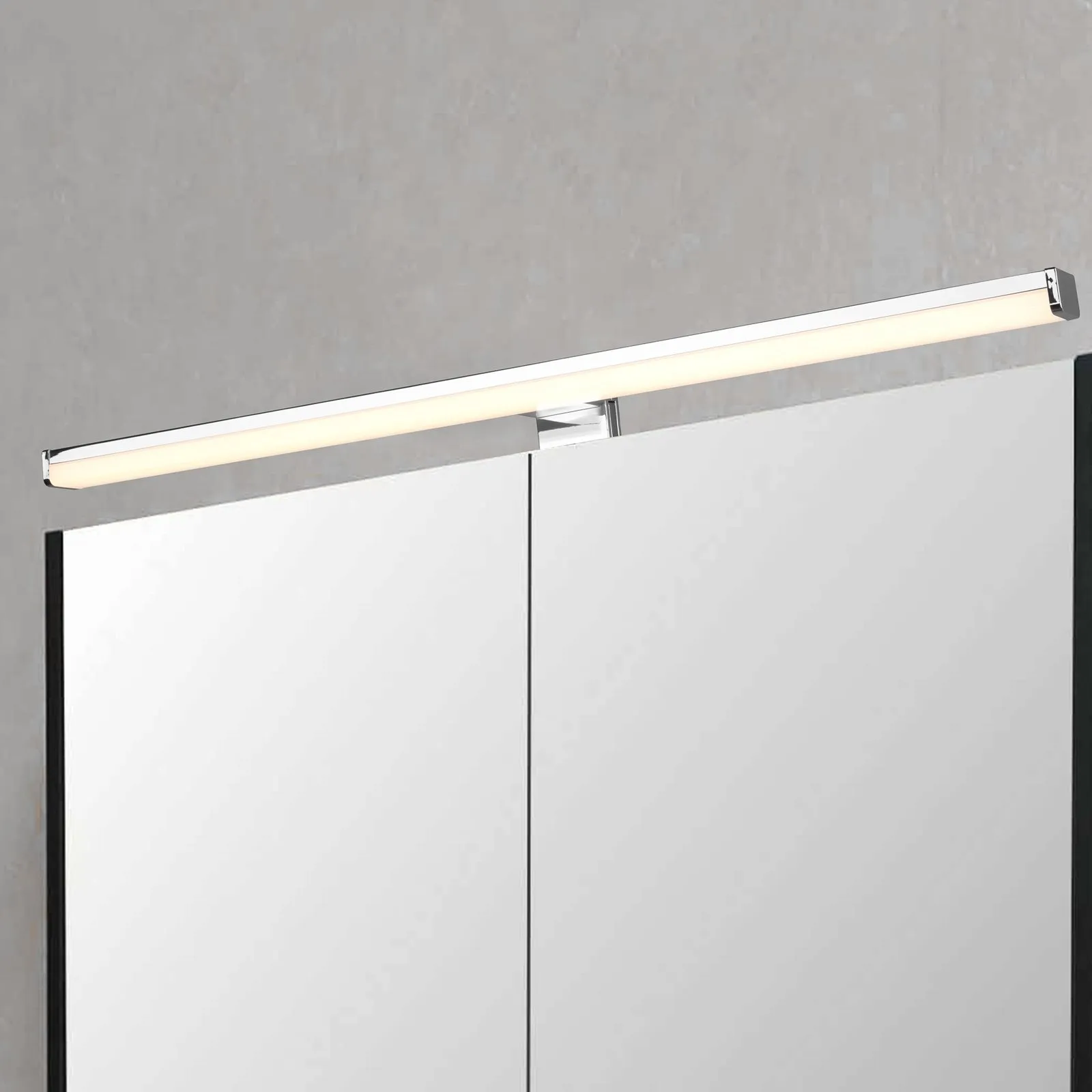 Applique LED Lino, cromo/bianco