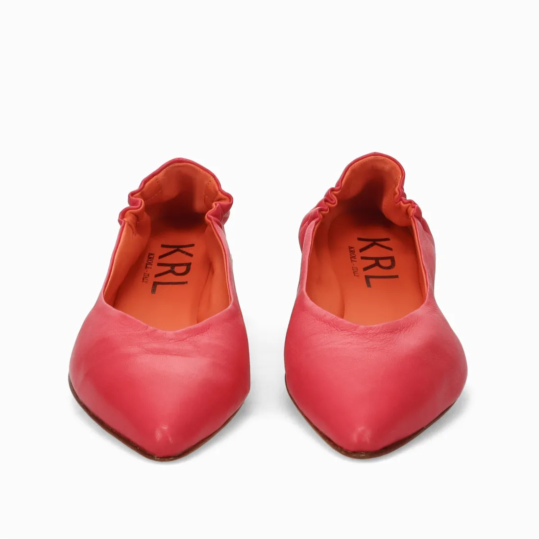 Ballerina a punta Kroll in morbida pelle fuchsia