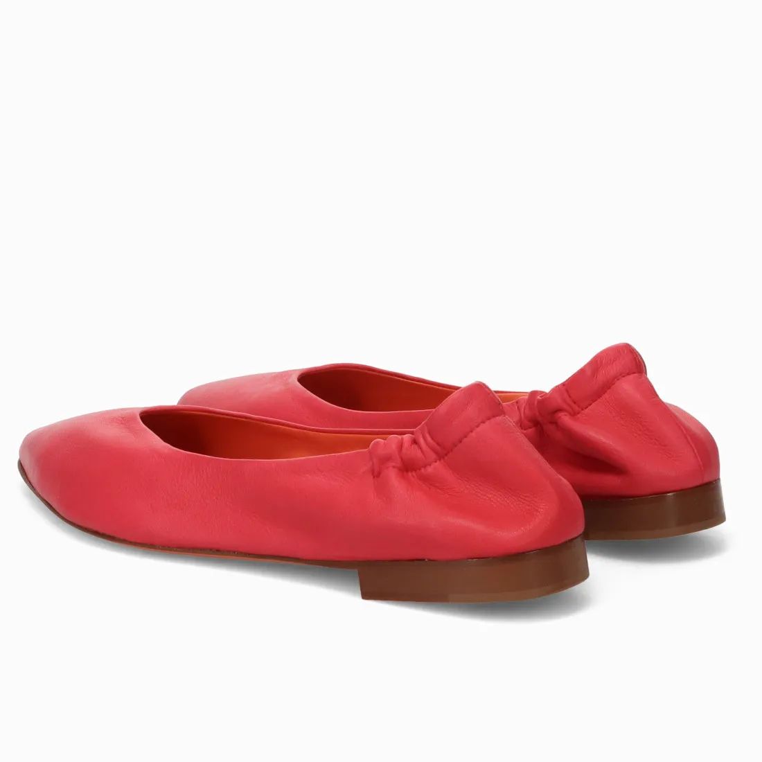 Ballerina a punta Kroll in morbida pelle fuchsia
