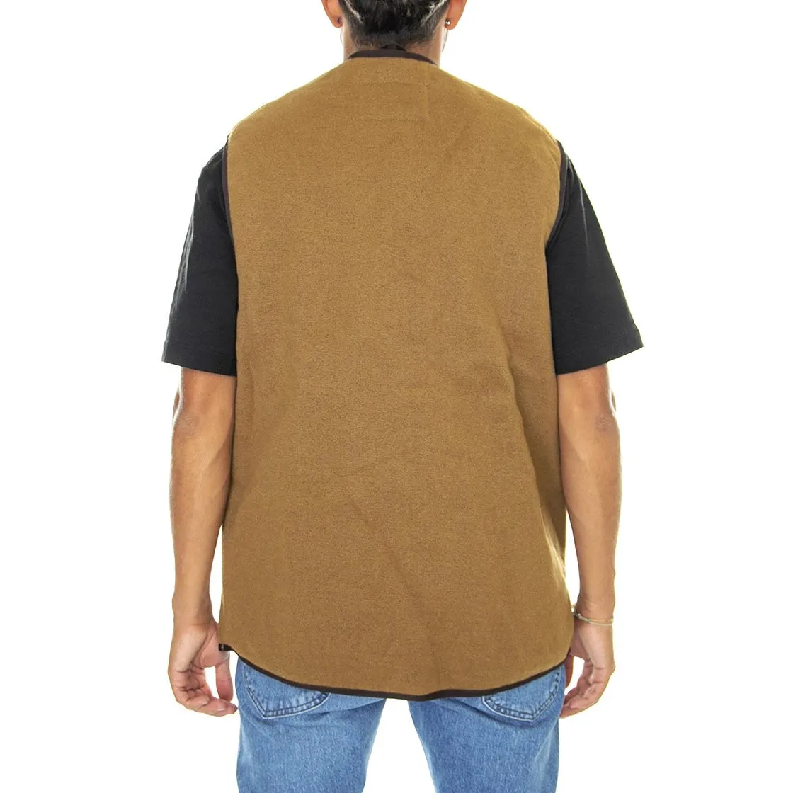 Barbour Pile Waistcoat Zip In Liner Brown - Giacca Invernale Smanicata Uomo Marrone    