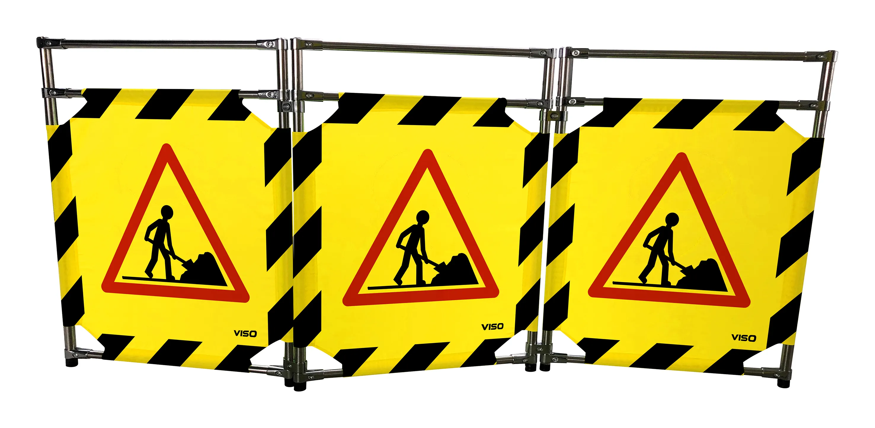 Barriera di sicurezza Viso in Acciaio inox, col. Nero/Giallo