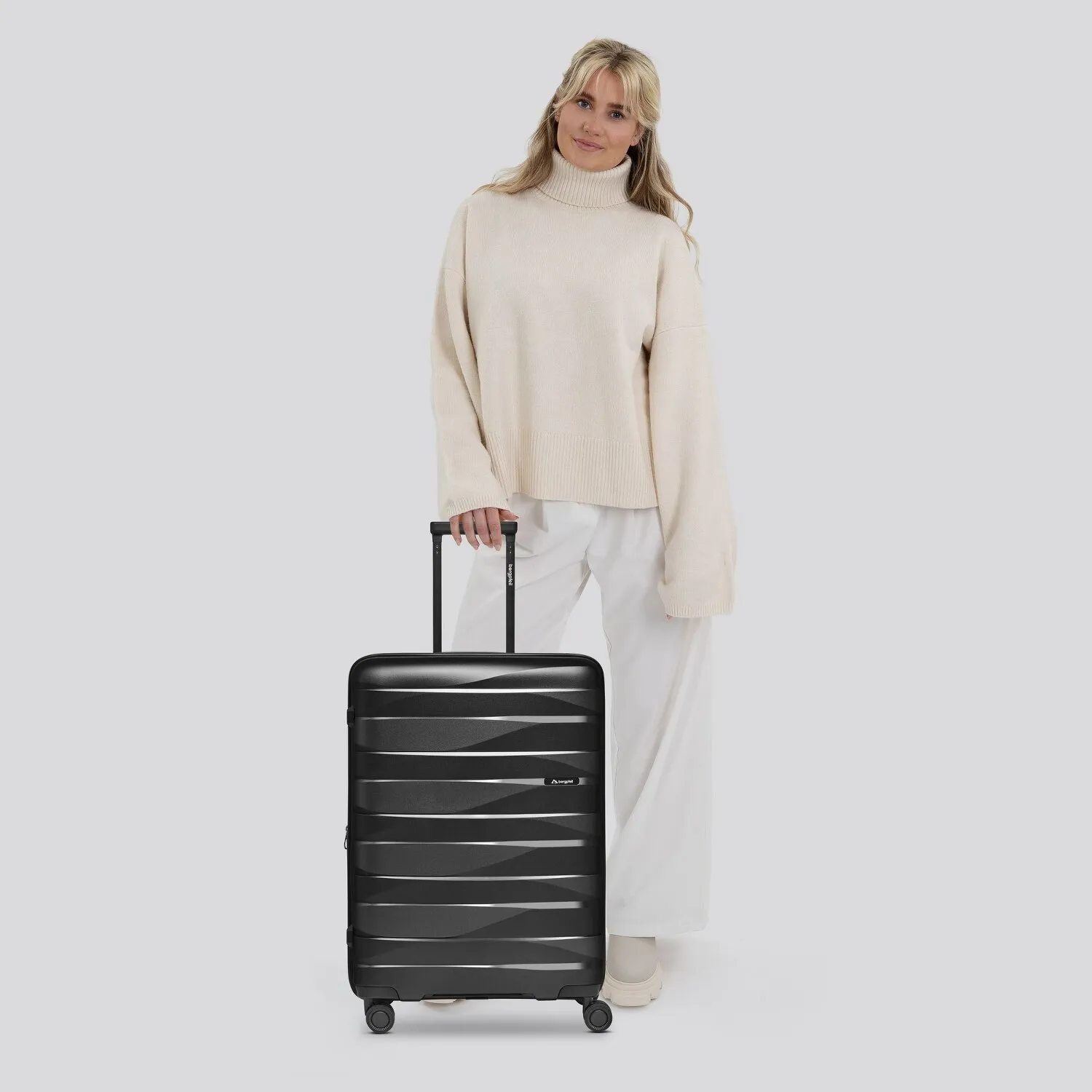 Bergpfeil Trolley da viaggio a 4 ruote M 66 cm con piega ad espansione