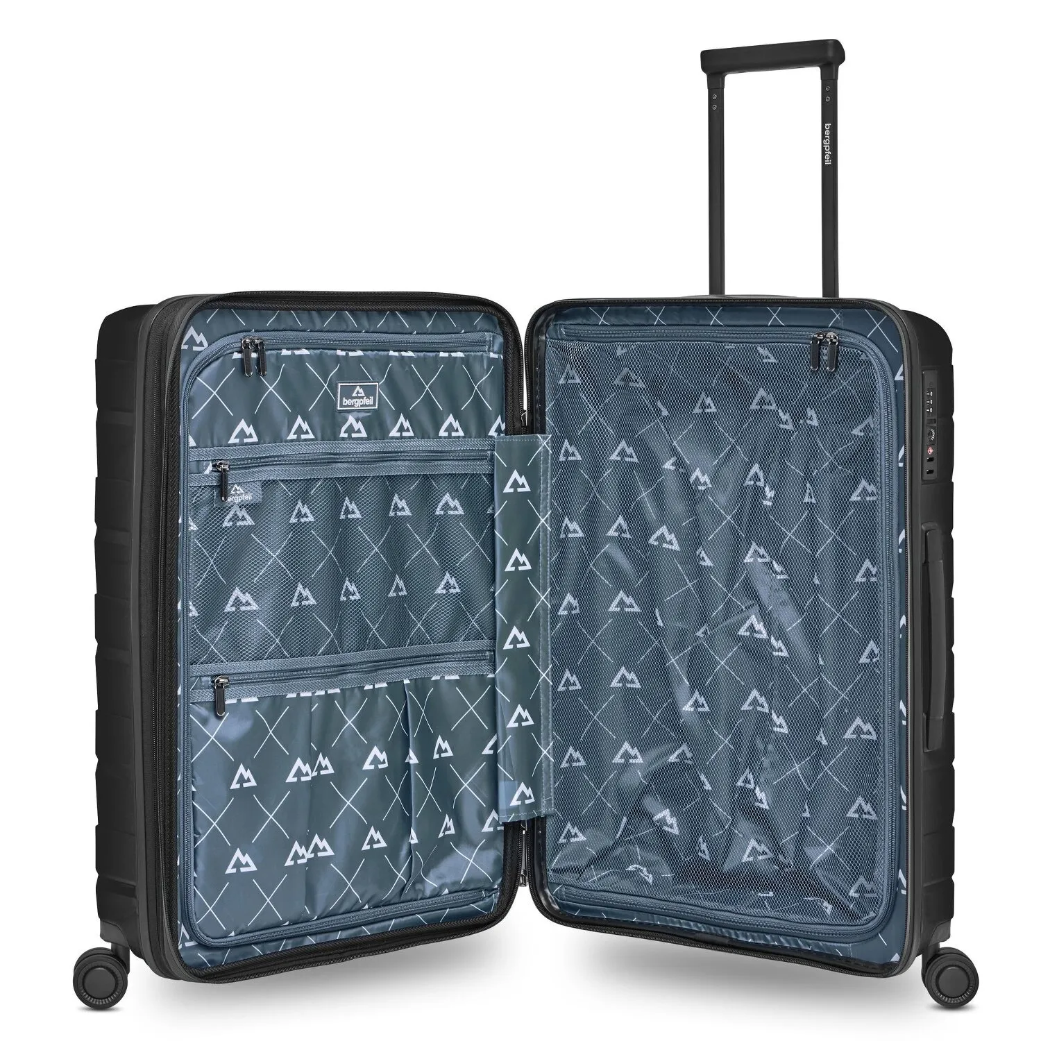 Bergpfeil Trolley da viaggio a 4 ruote M 66 cm con piega ad espansione