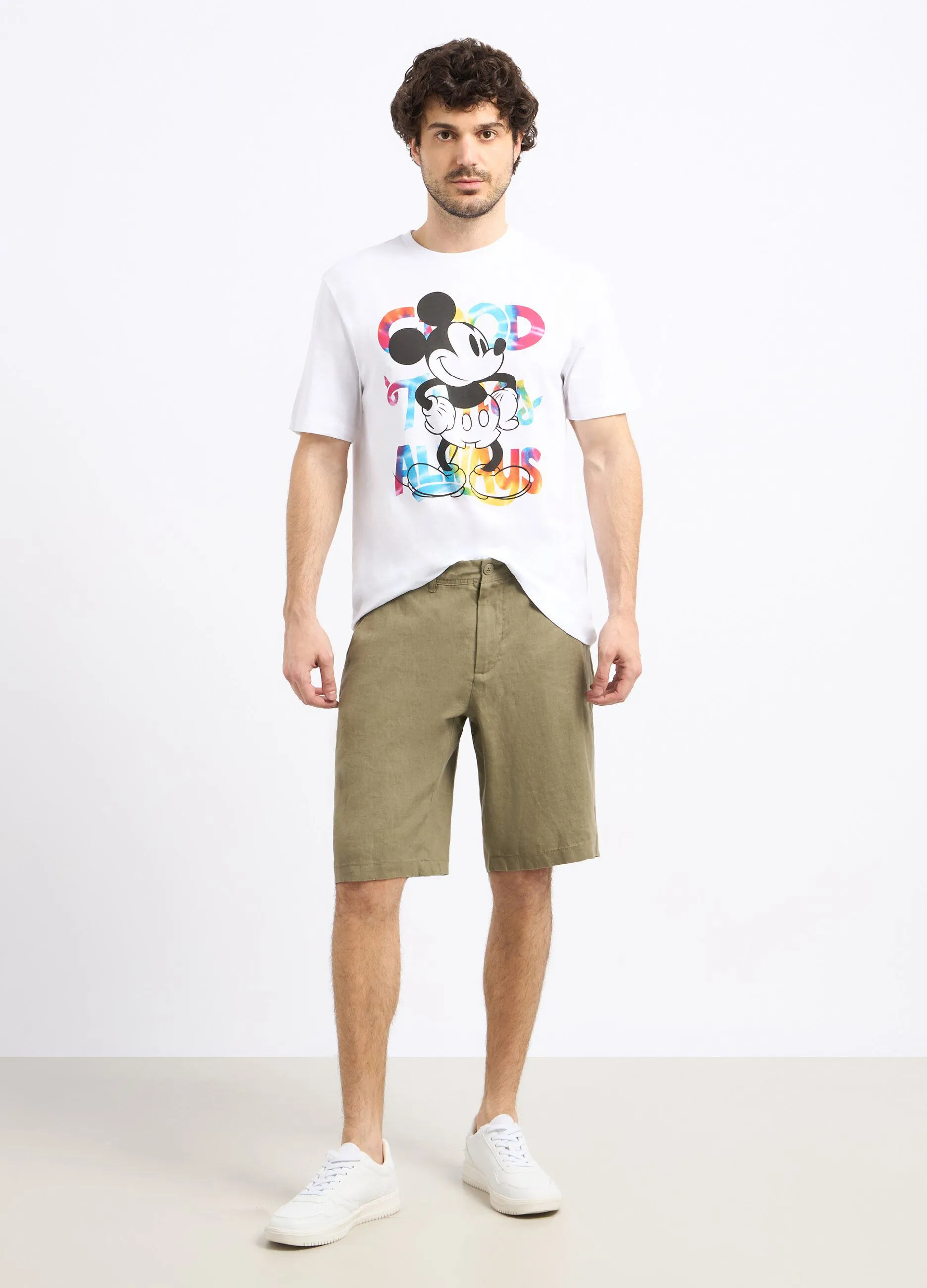 Bermuda in puro lino uomo