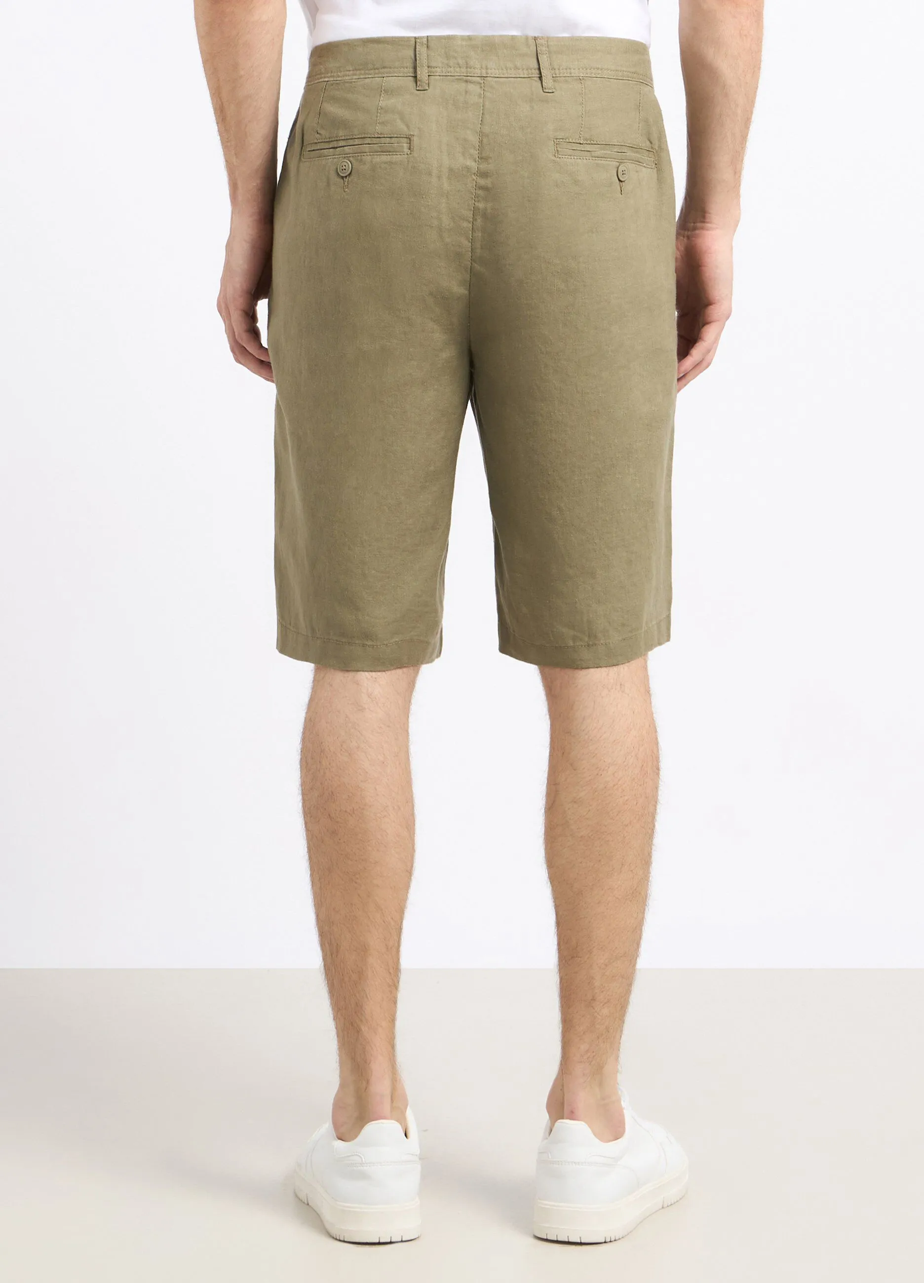 Bermuda in puro lino uomo