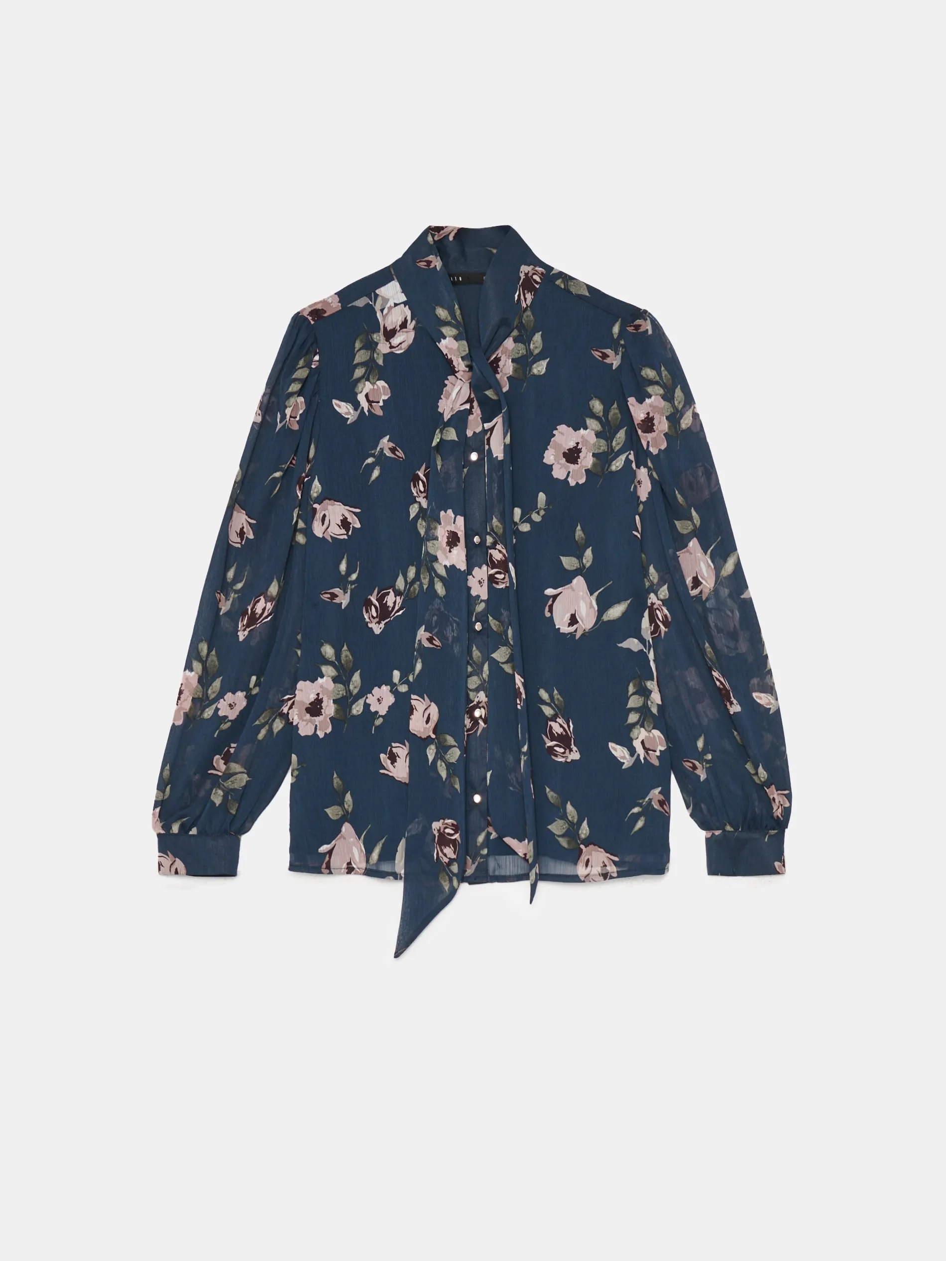 Blusa con motivo floreale