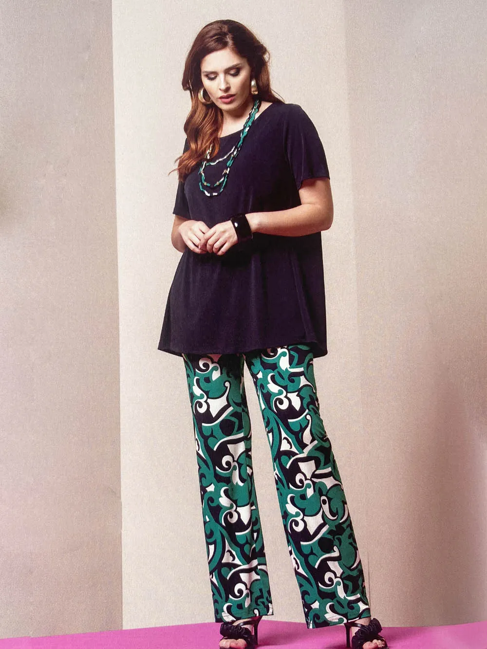 Blusa curvy con spacco dietro