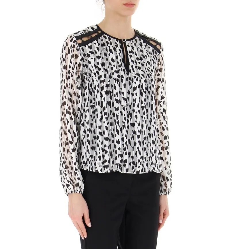 Blusa maniche lunghe