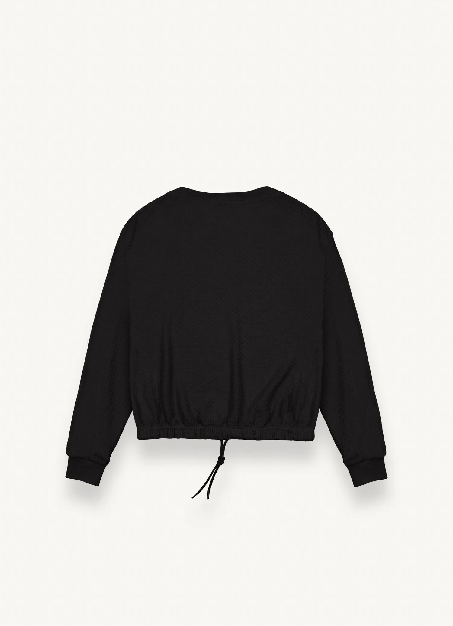Boat-neck sweatshirt