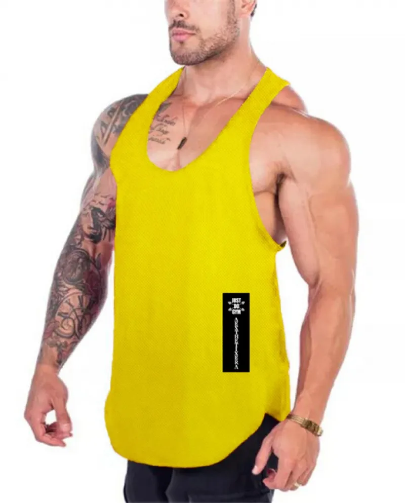 Bodybuilding Canottiere Uomo Estate Fitness Canotta Allenamento Uomo Palestra Abbigliamento Maglia Traspirante Quick Dry Senza M