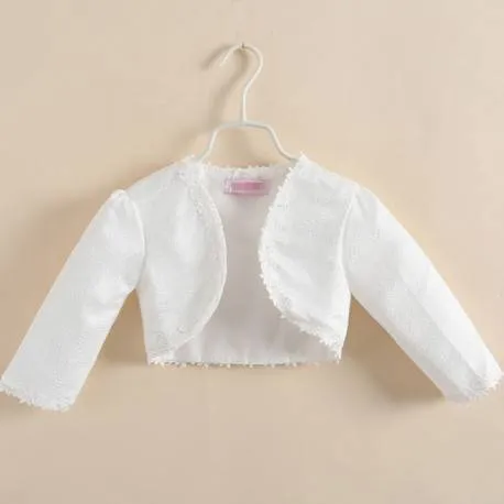 Bolerino Cerimonia Bambina Bianco 100 - 150cm