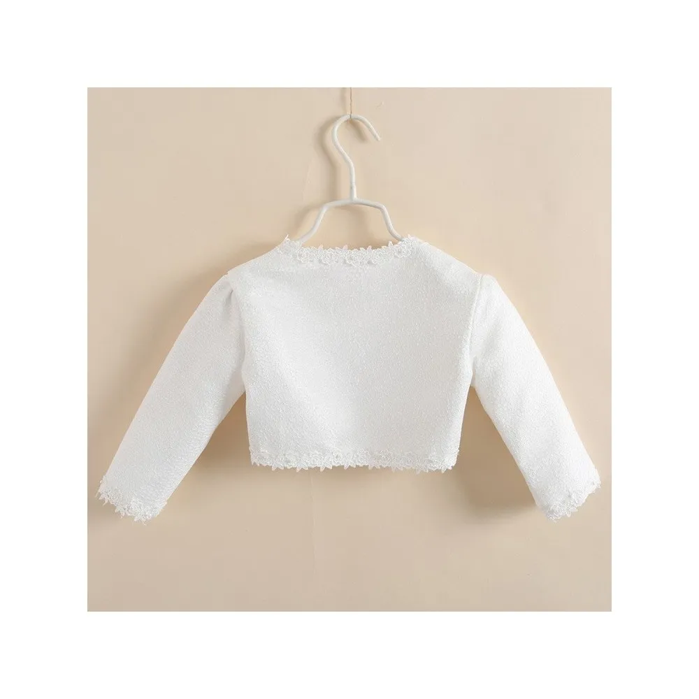 Bolerino Cerimonia Bambina Bianco 100 - 150cm