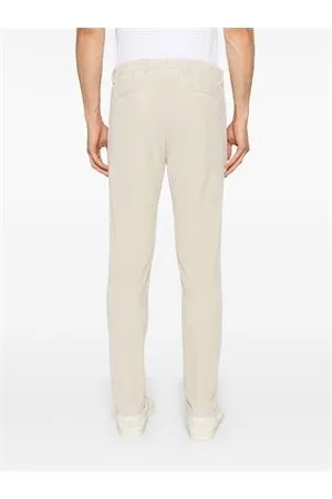 BRIGLIA Abbigliamento,Pantaloni Chino a coste in cotone beige 