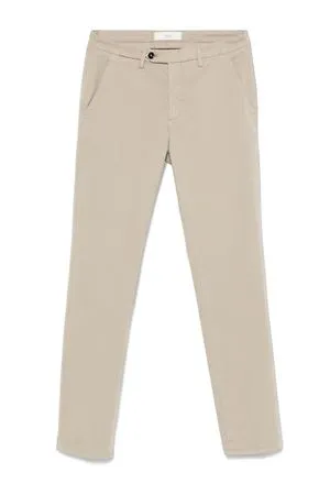 BRIGLIA Abbigliamento,Pantaloni Chino in misto cotone beige 