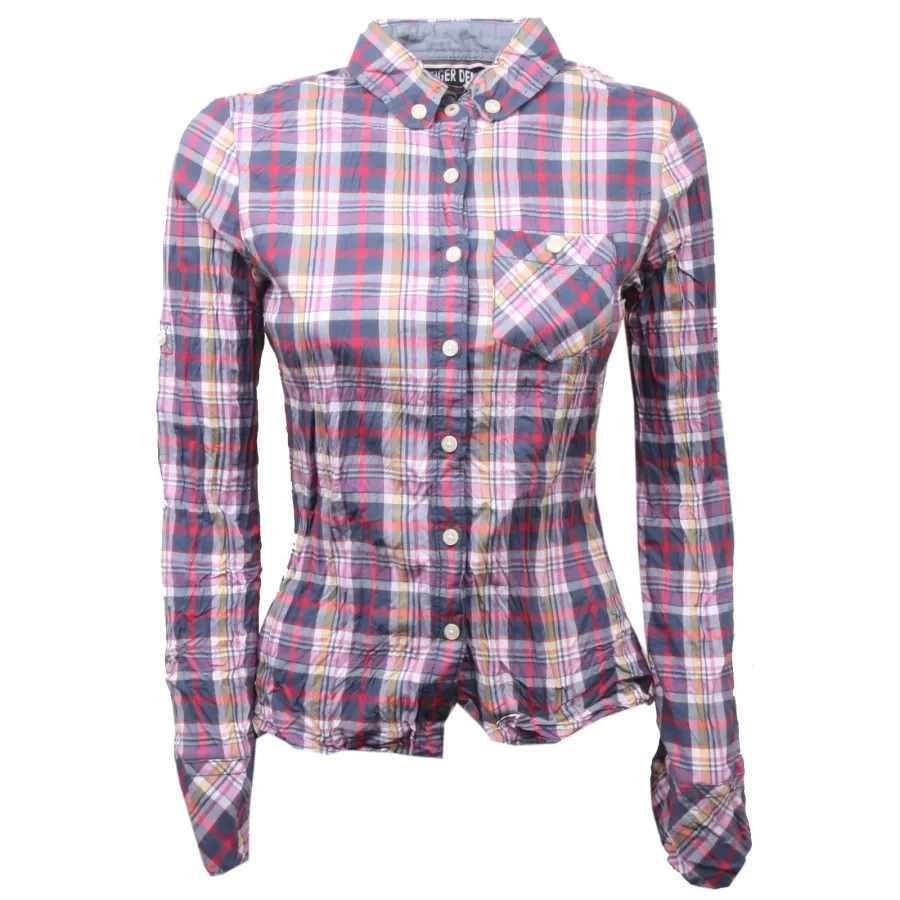 C4722 camicia donna TOMMY HILFIGER DENIM shirt woman