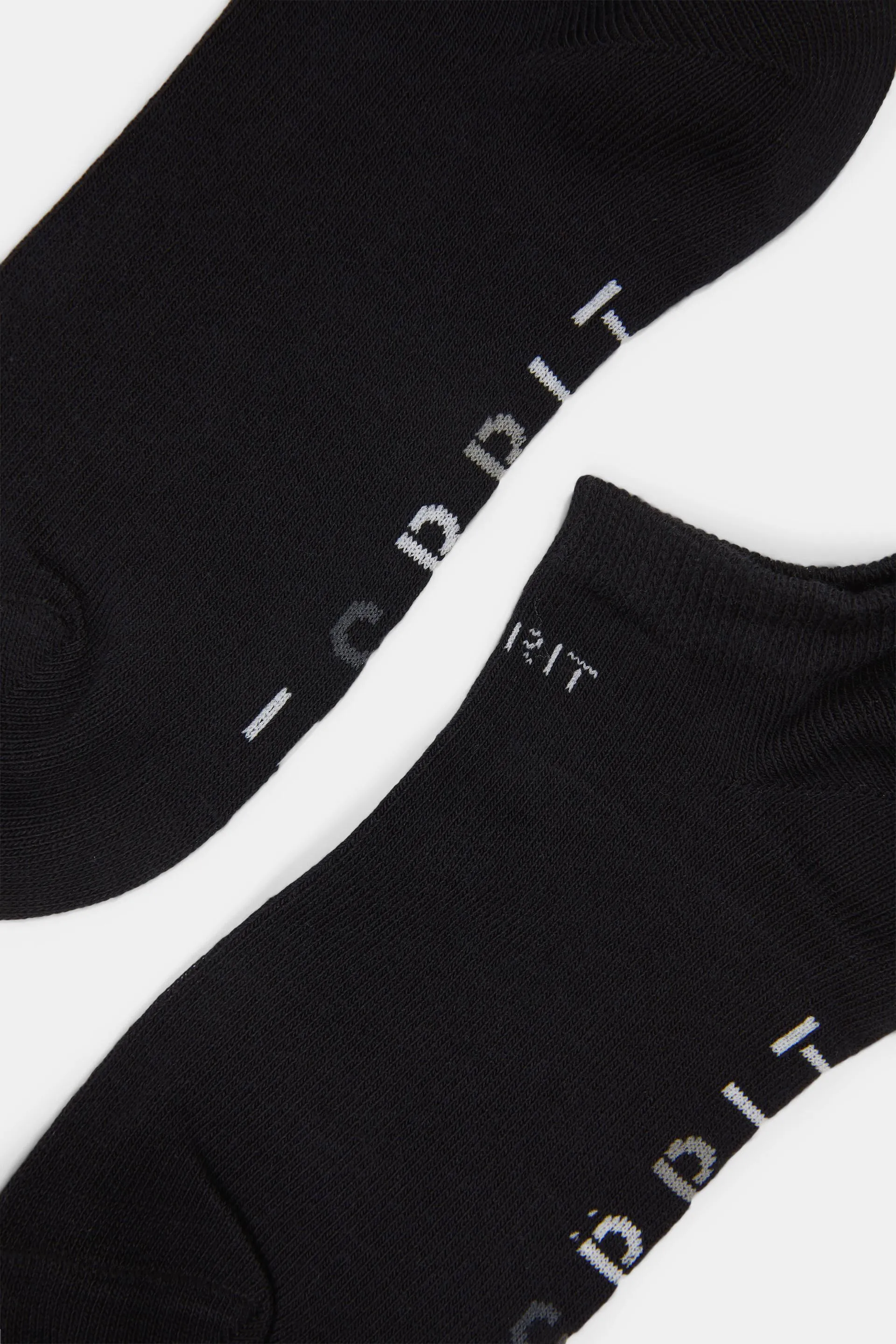 Calze da sneakers con logo, confezione doppia