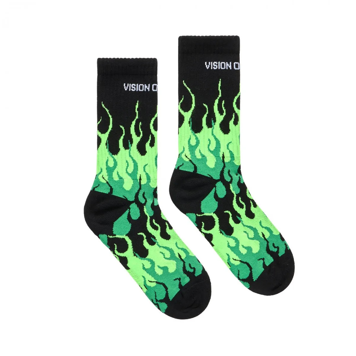 Calzini Con Fiamme Verdi