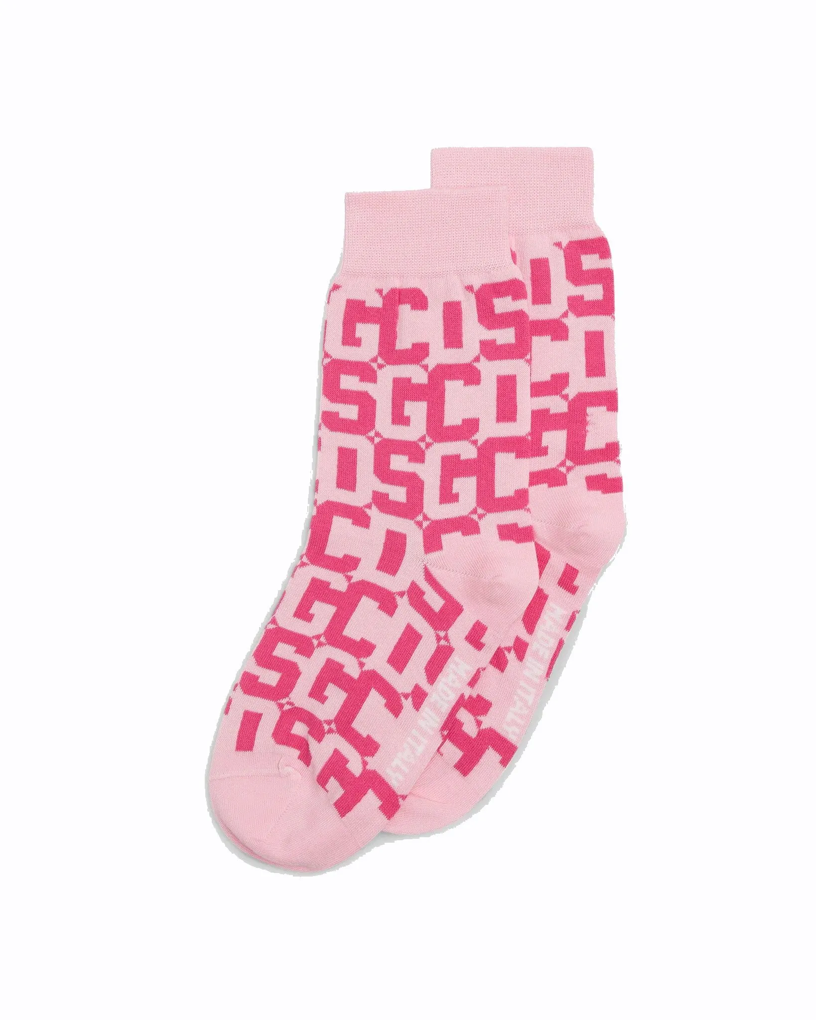 CALZINI ROSA CON INTARSIO LOGO