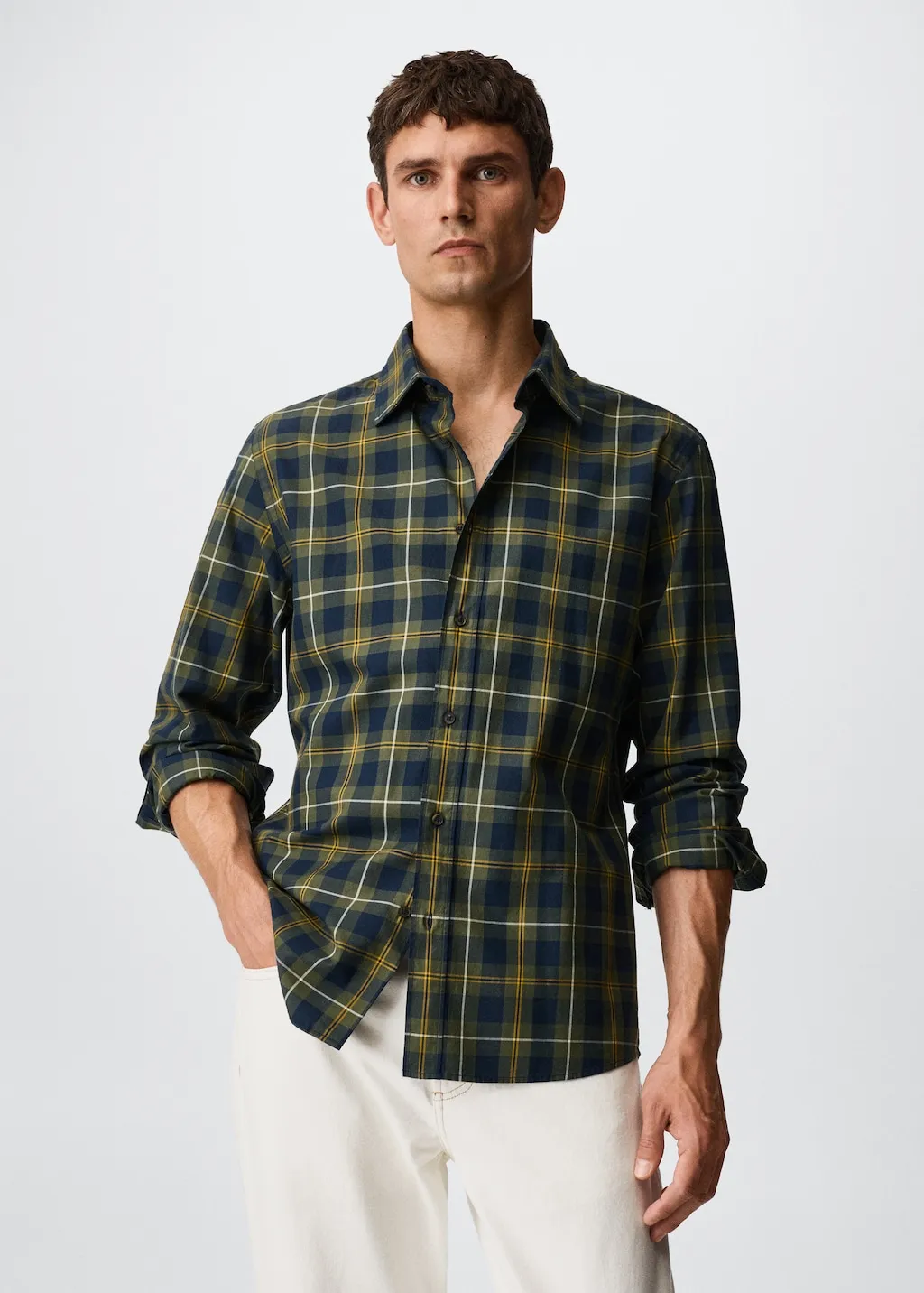Camicia cotone quadri
