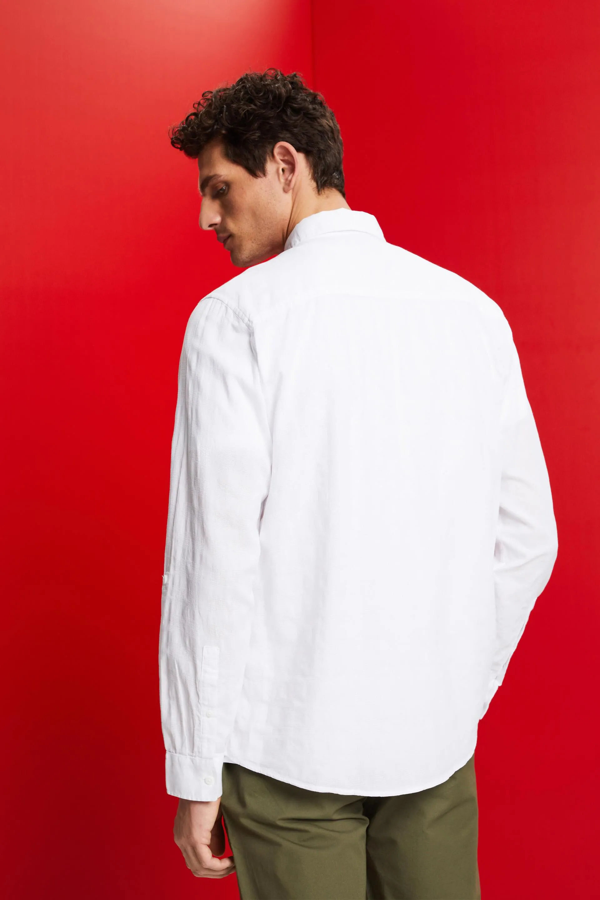 Camicia in cotone strutturato