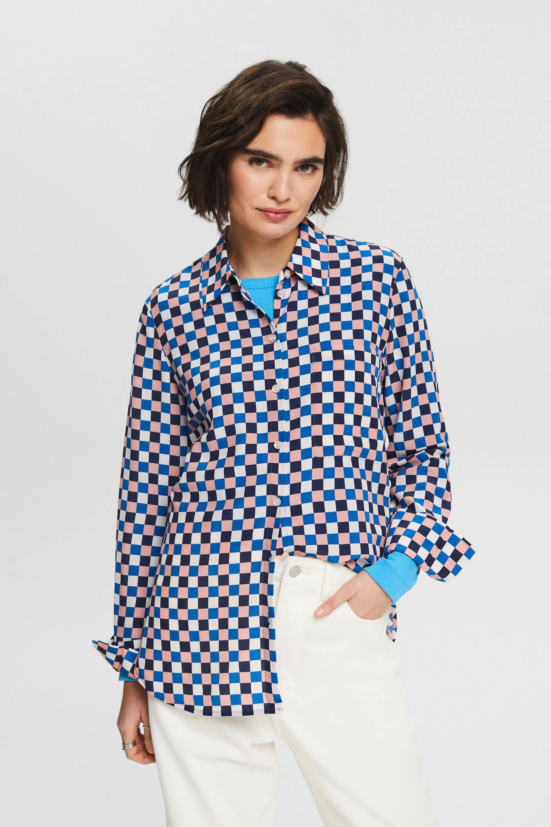 Camicia in seta stampata