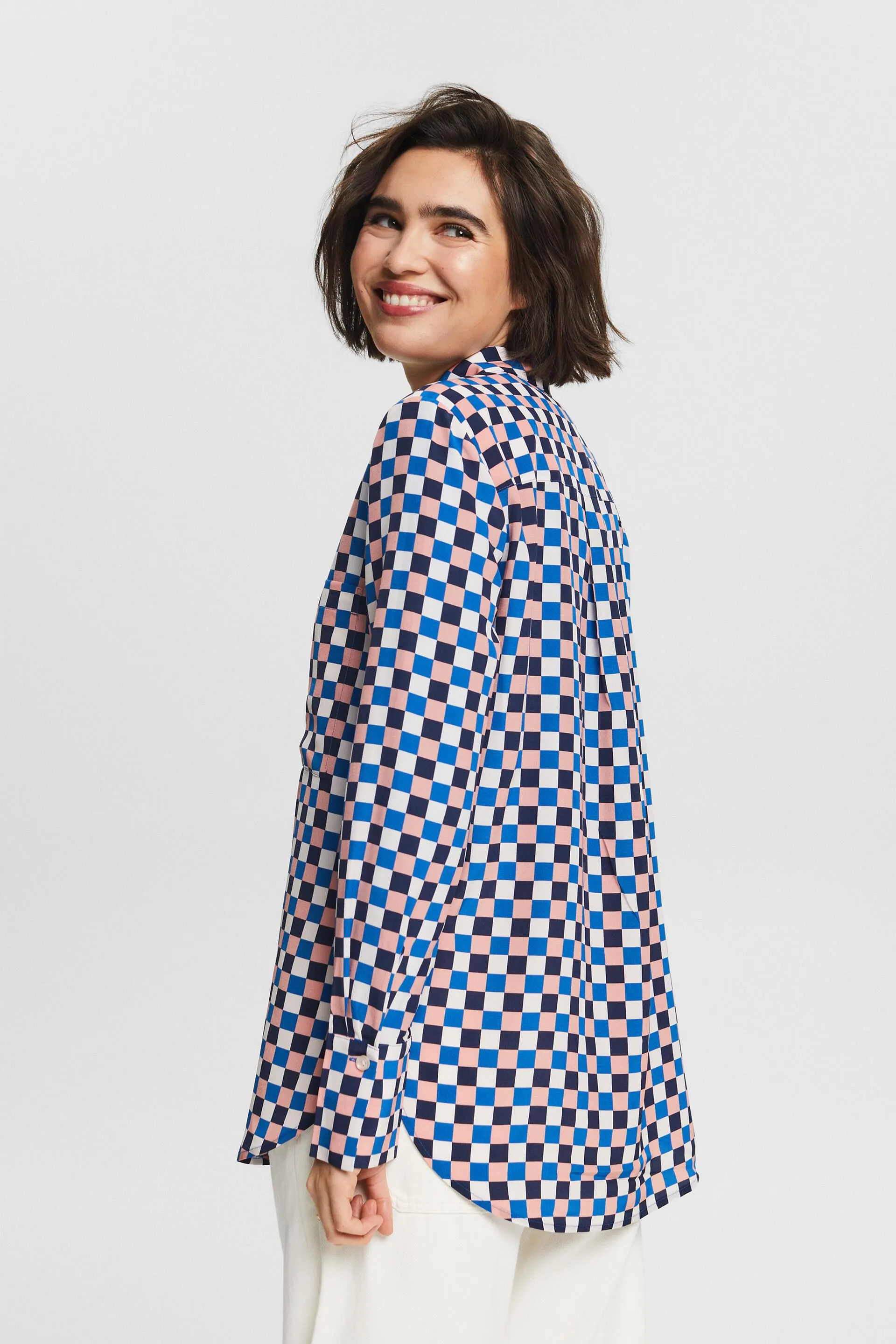 Camicia in seta stampata