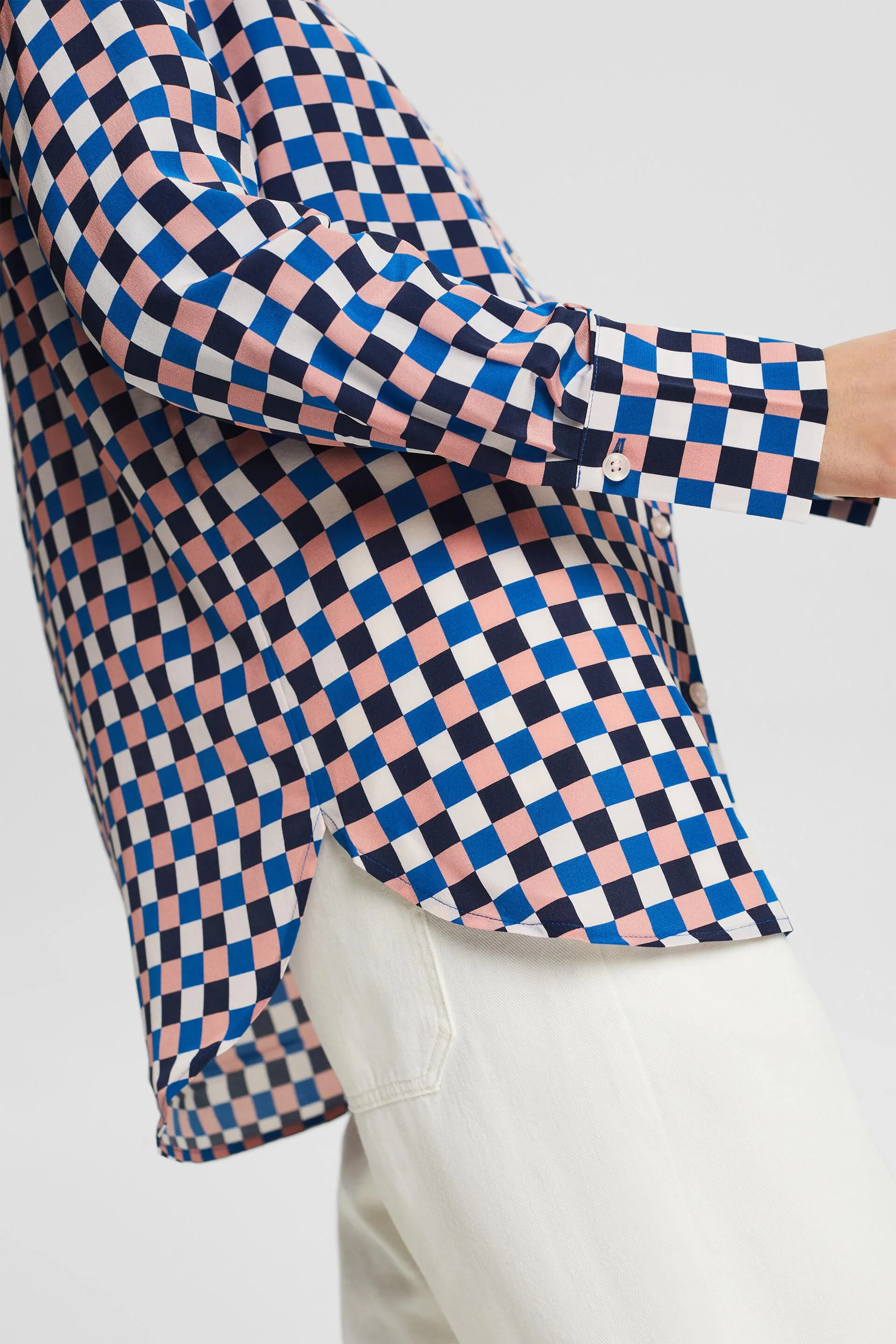 Camicia in seta stampata