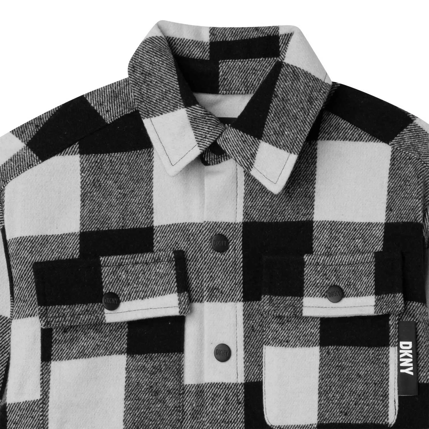 Camicia Nera E Bianca A Quadri Bambino E Teen