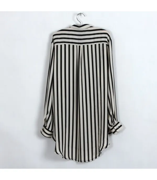 Camicia righe bianco Nero - Dream Shop