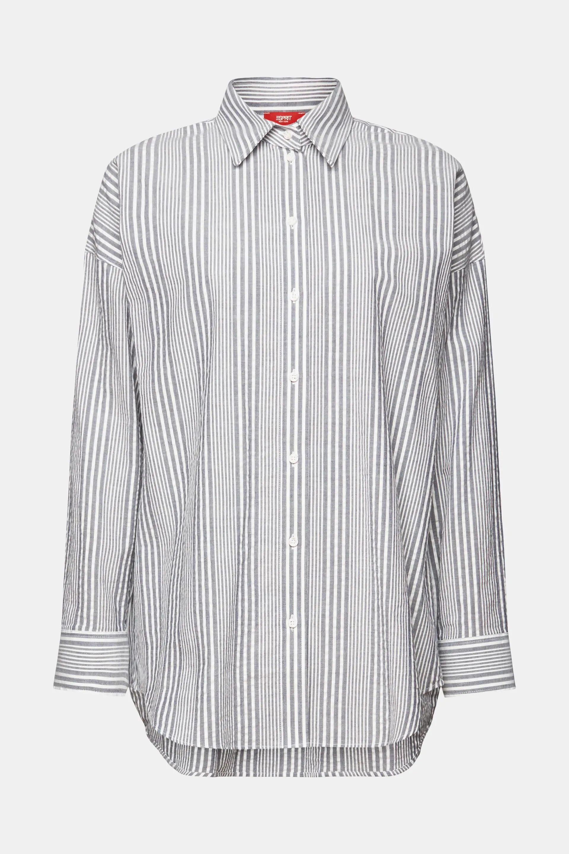 Camicia seersucker oversize, 100% cotone